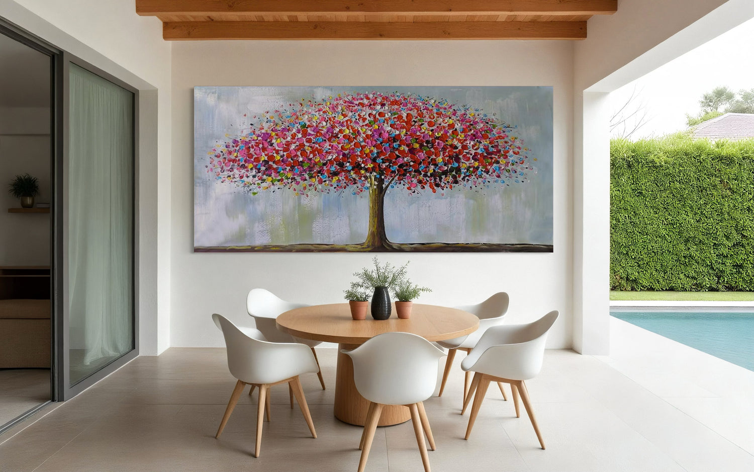 Tree of Abundance Pink Wall Art