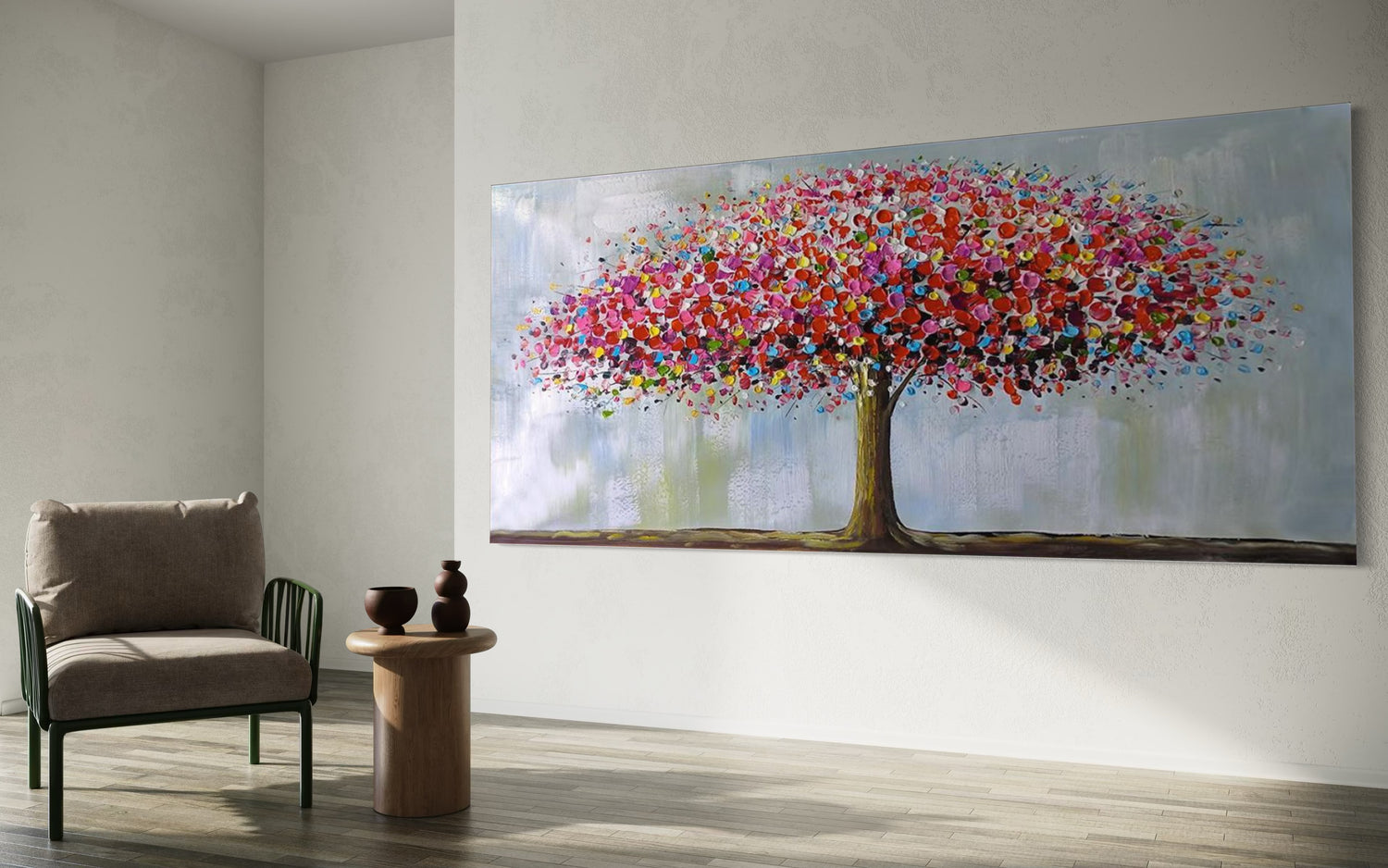 Tree of Abundance Pink Wall Art