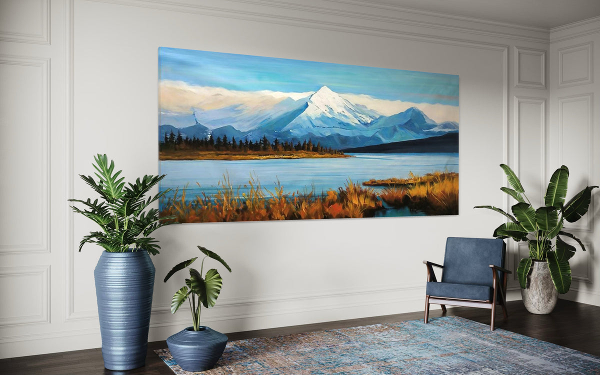 Where Sky Meets Stillness - Hand Painting