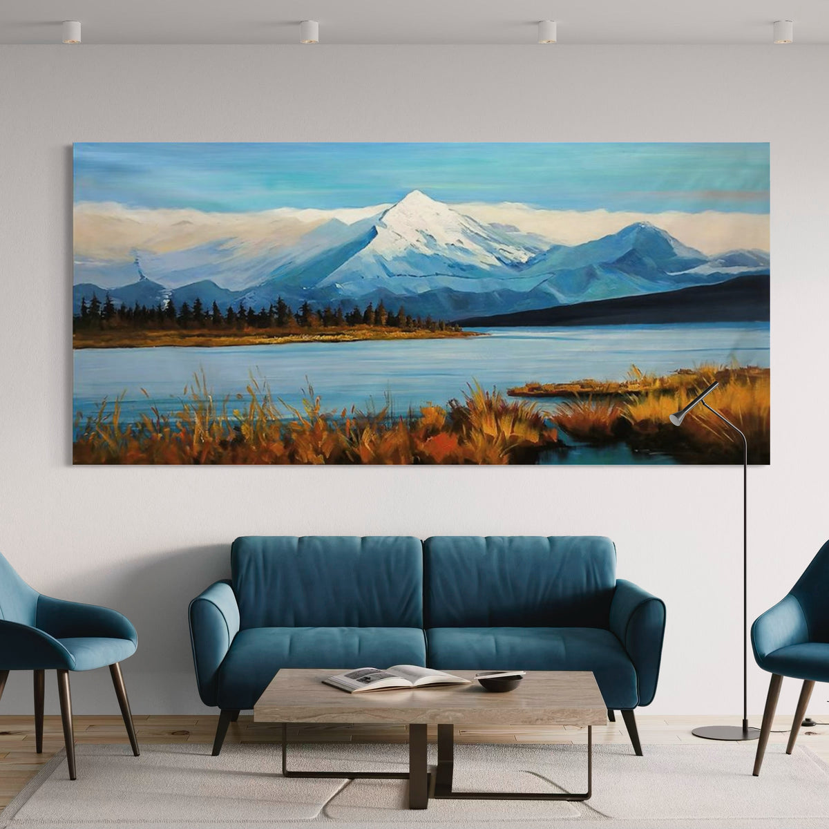 Where Sky Meets Stillness - Hand Painting