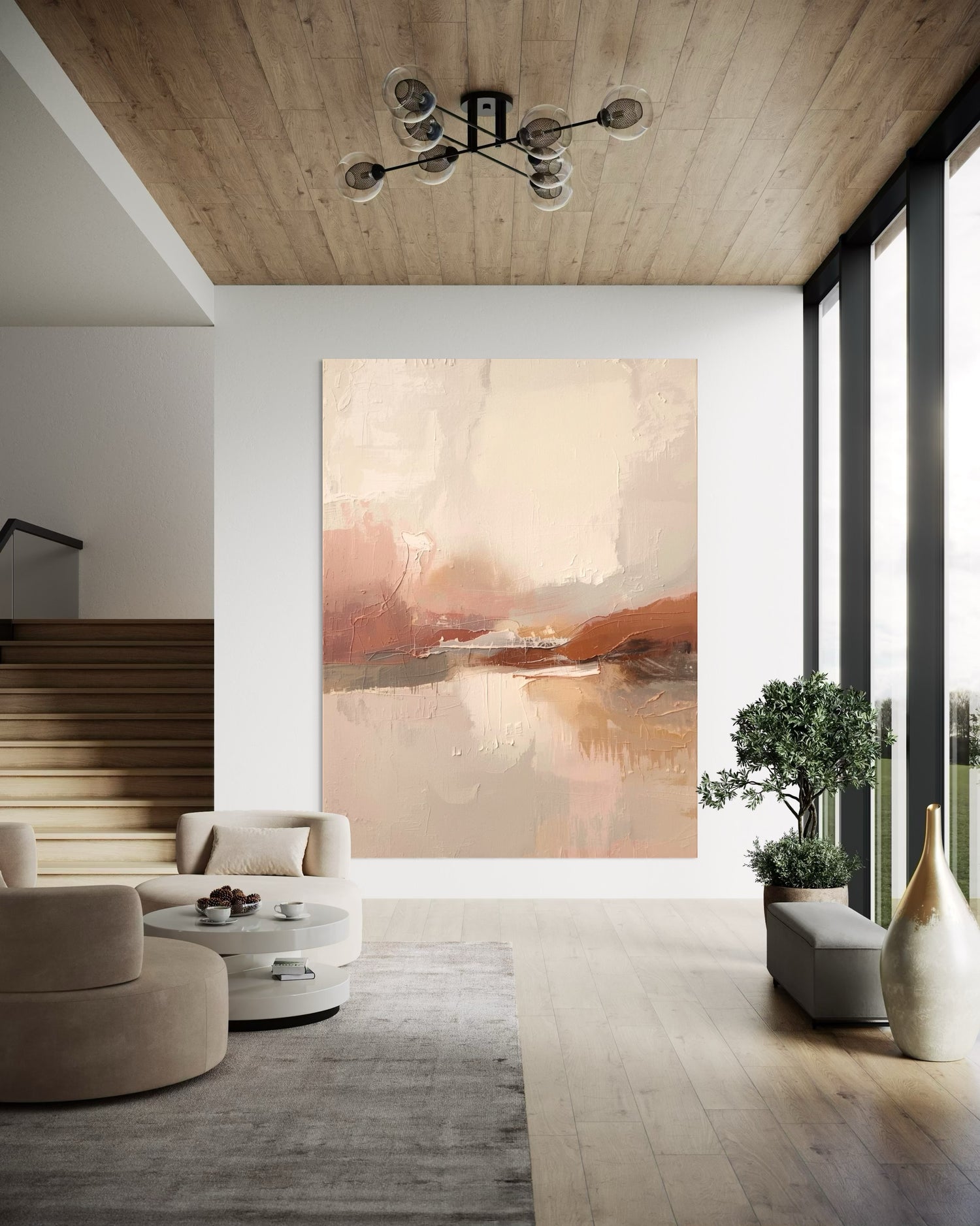 Dusty Dunes Pink Wall Art