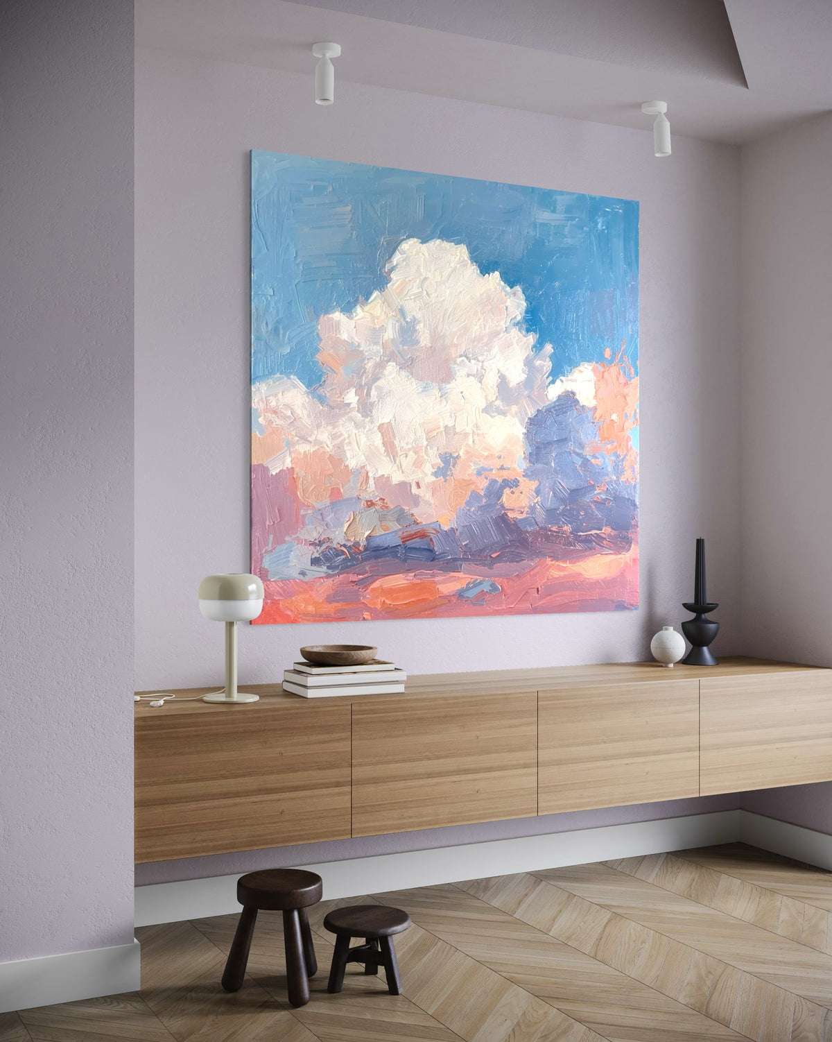 Dreamy Sky - Hand Painting