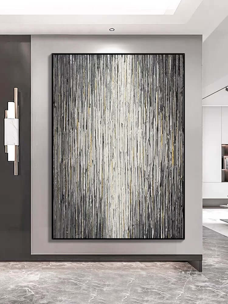 Stripes Textured Wall Art - Hand Painting