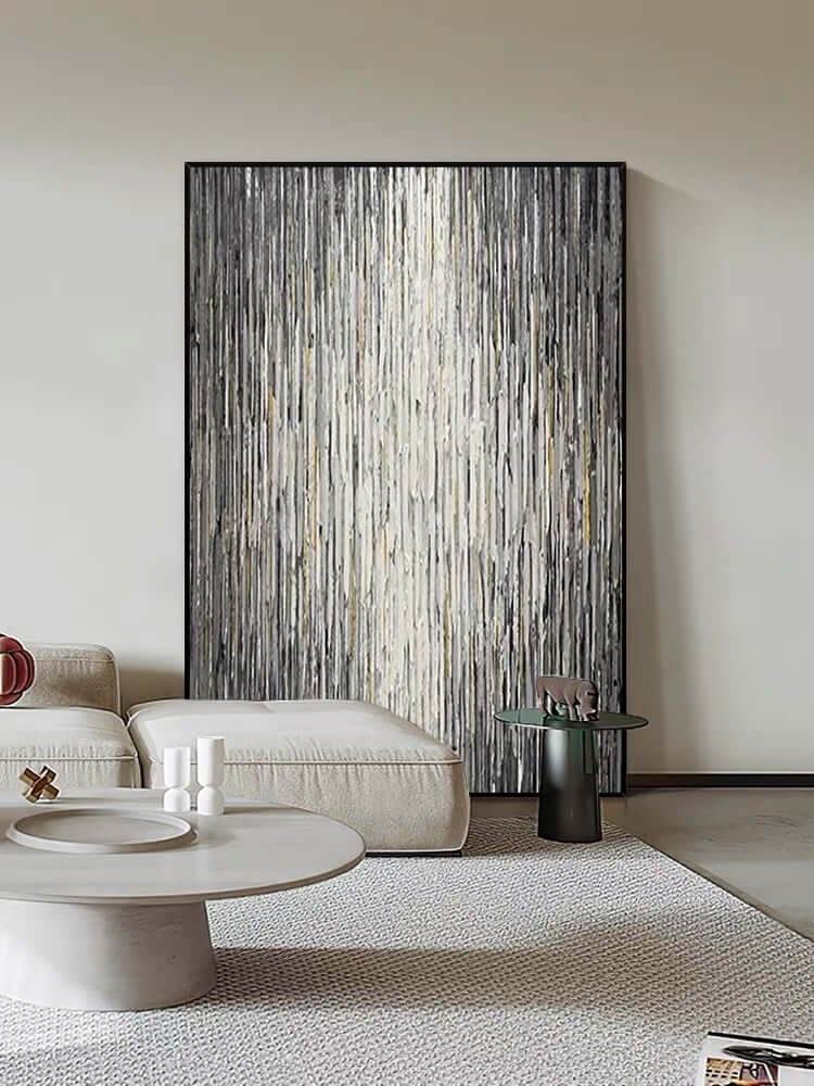 Stripes Textured Wall Art - Hand Painting
