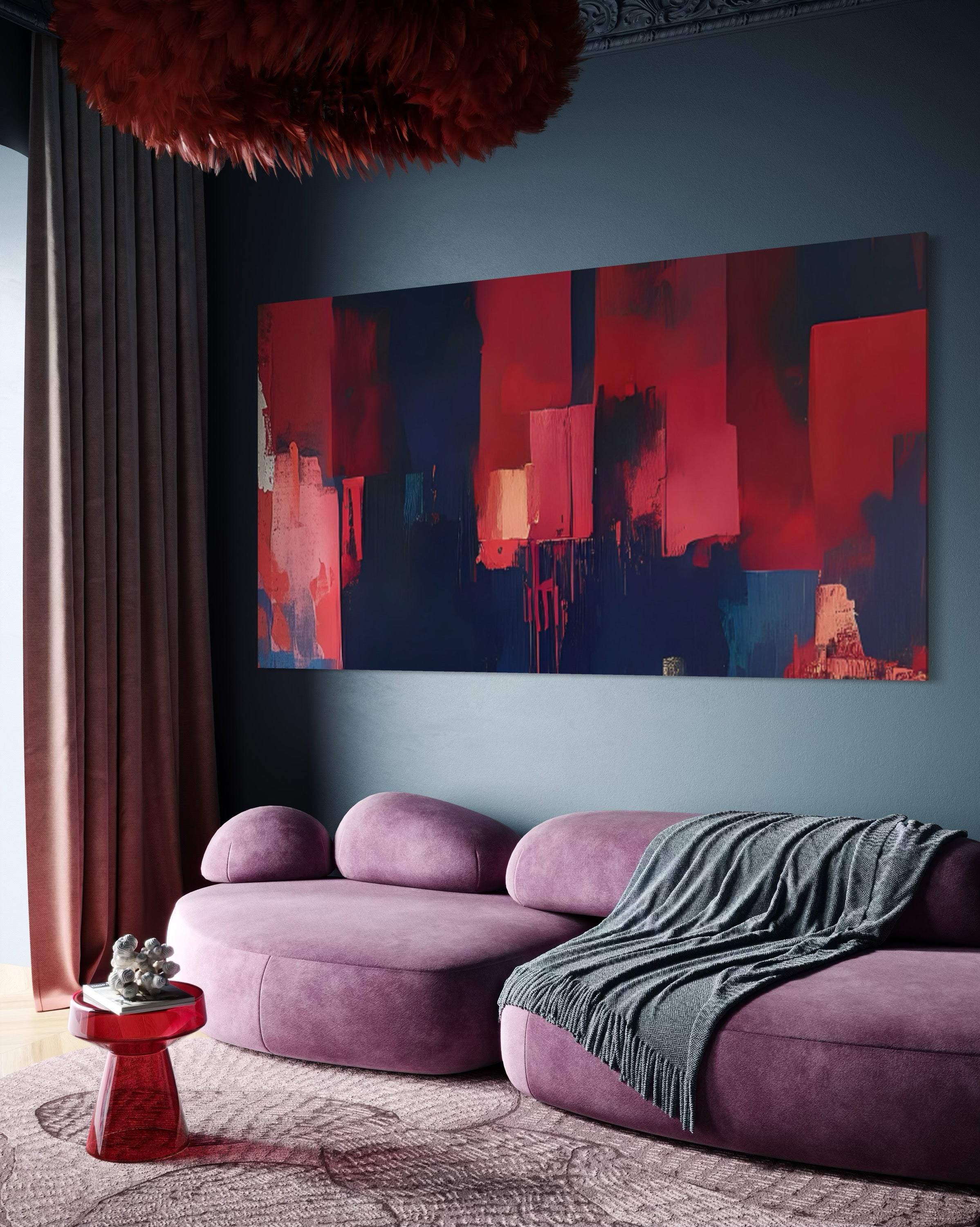 Rote Flut, blauer Abgrund