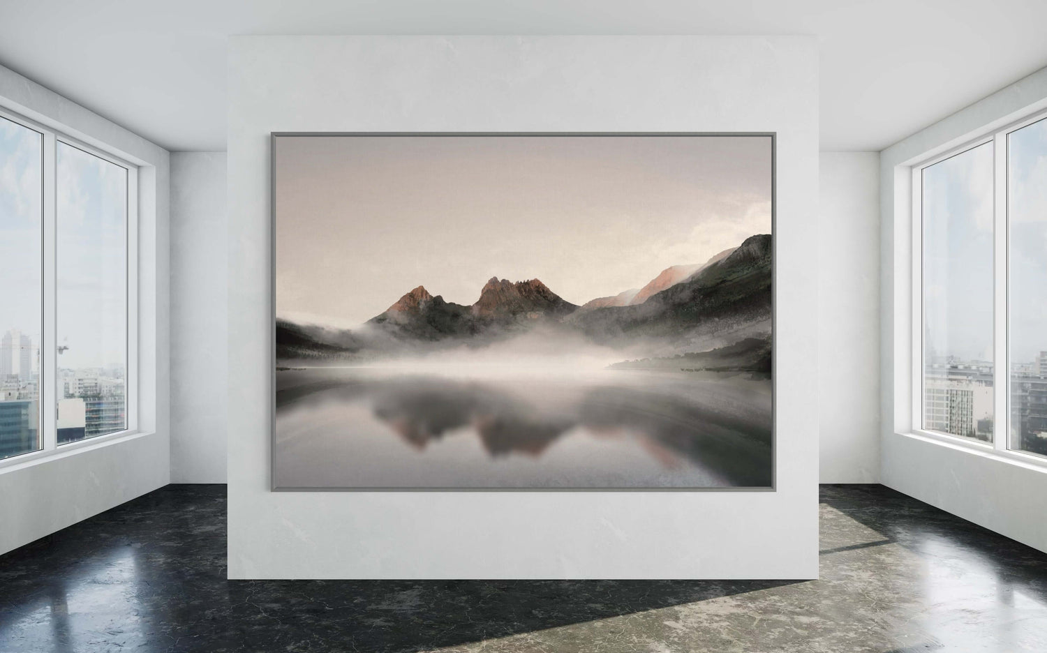 Amanecer en la montaña Cradle  Dining Room Wall Art