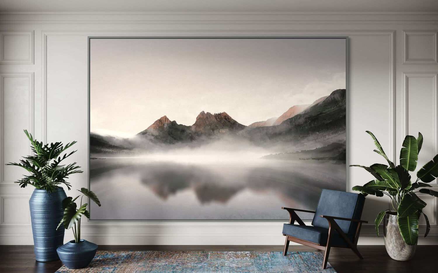 Amanecer en la montaña Cradle  Dining Room Wall Art