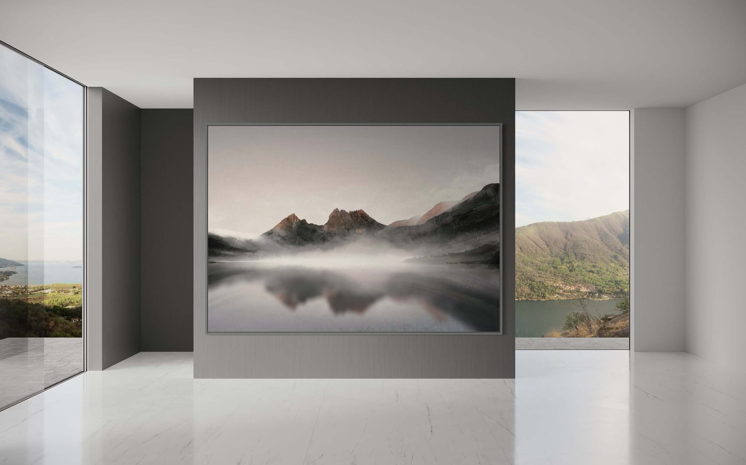 Amanecer en la montaña Cradle  Dining Room Wall Art