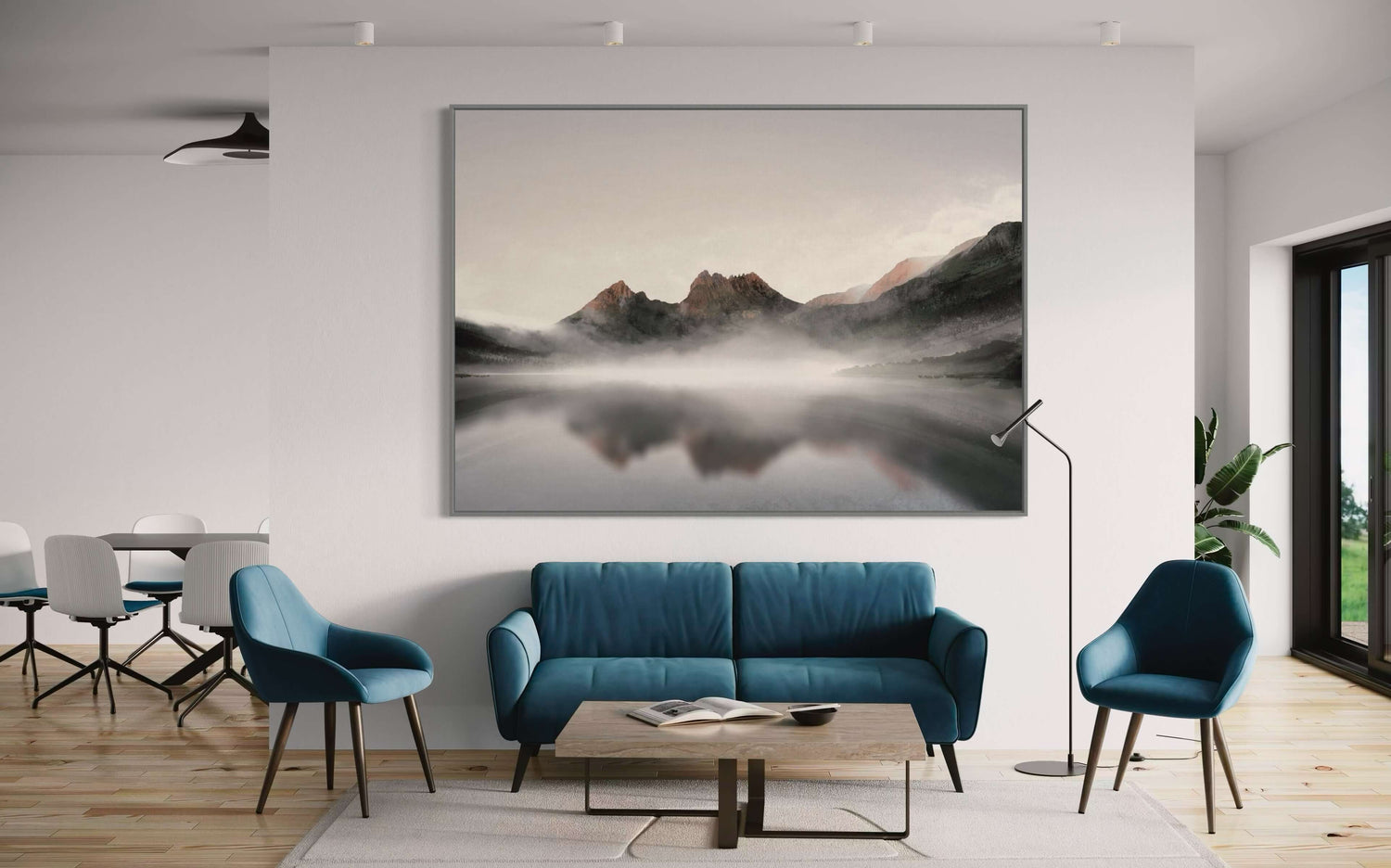 Amanecer en la montaña Cradle  Dining Room Wall Art