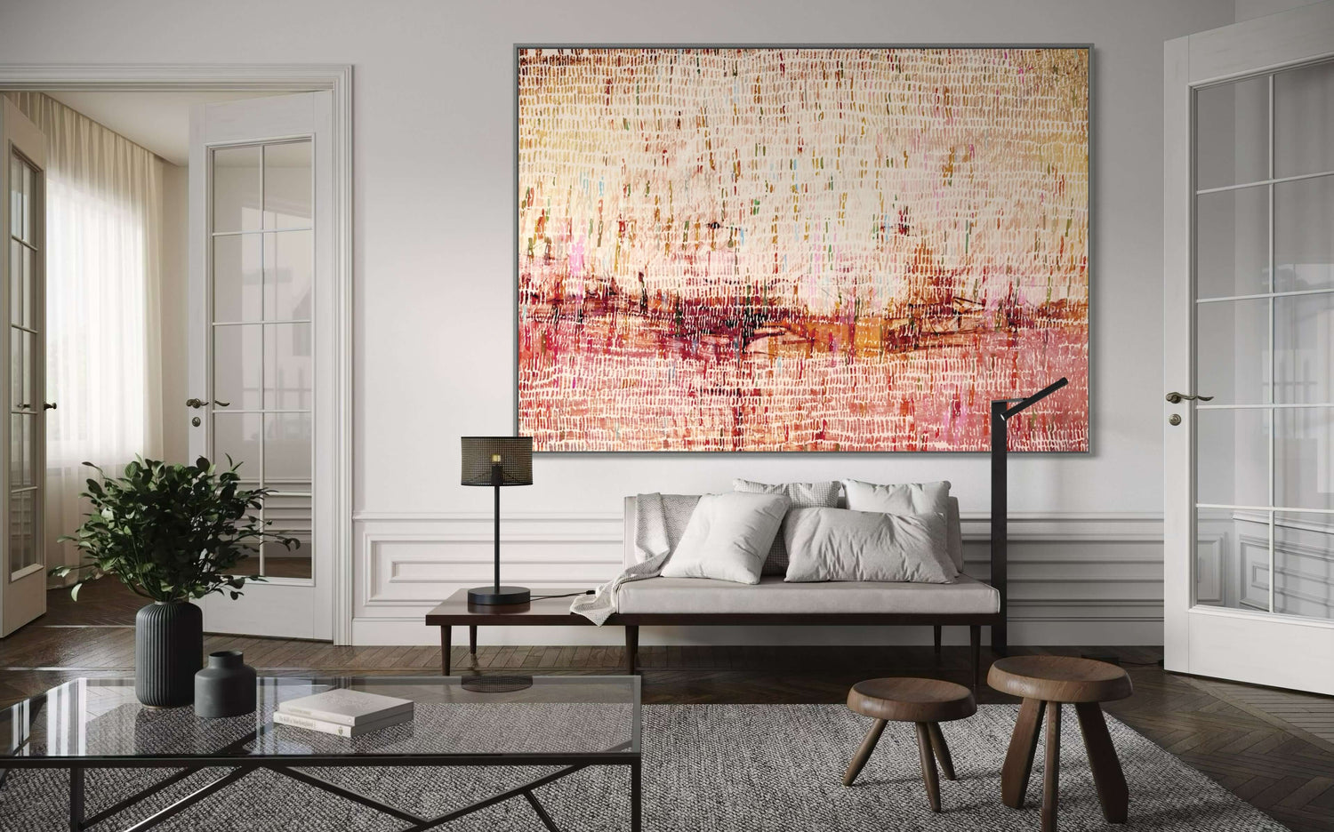ダンスレインピンク Dining Room Wall Art