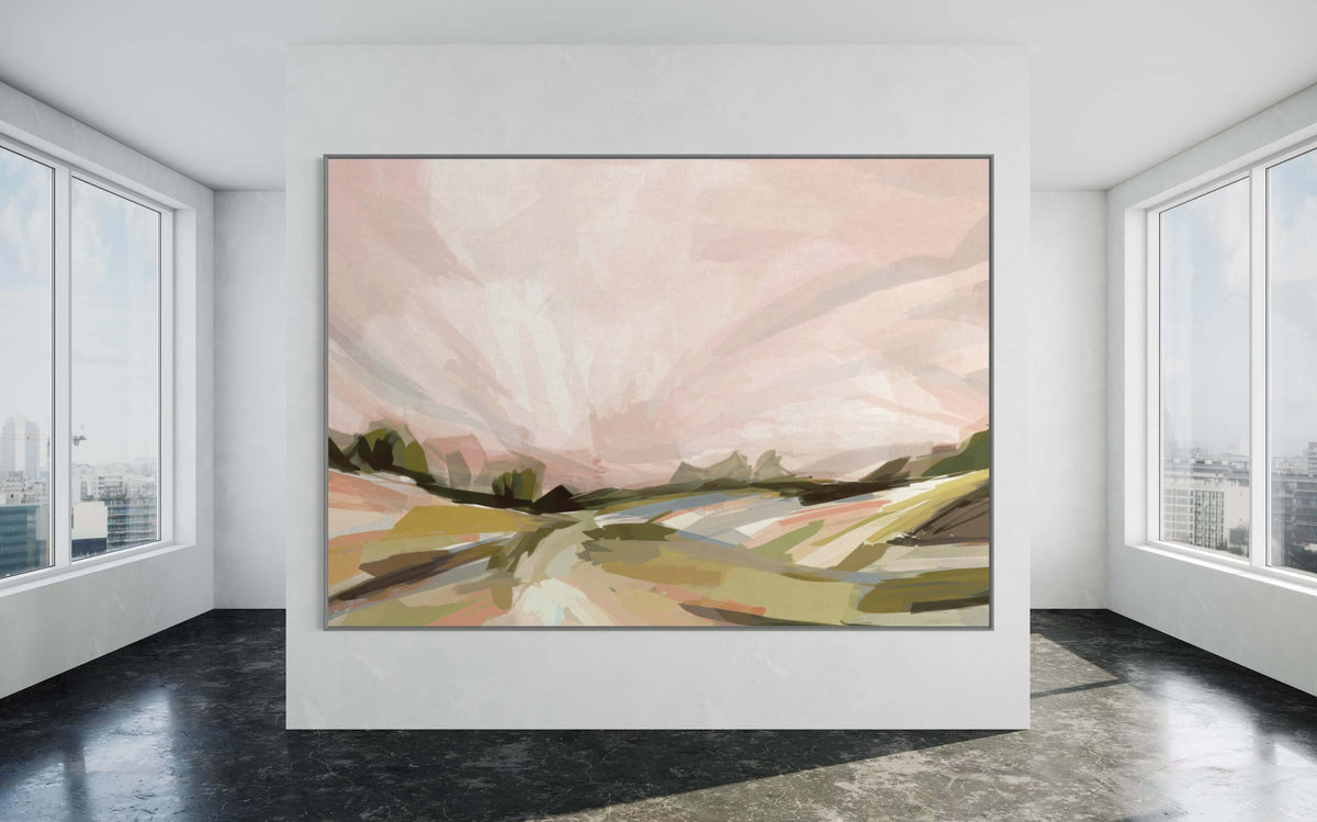 Harvest Sunset - Hand Painting