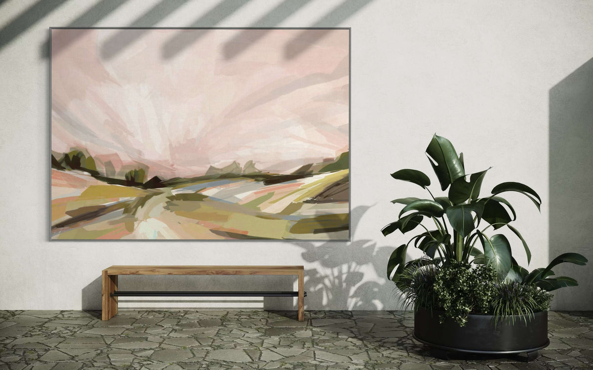 Harvest Sunset - Hand Painting