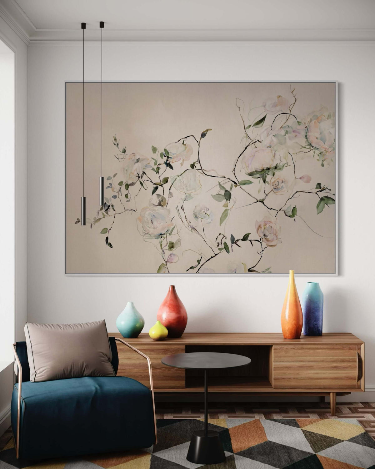 Pastel Vine - Hand Painting