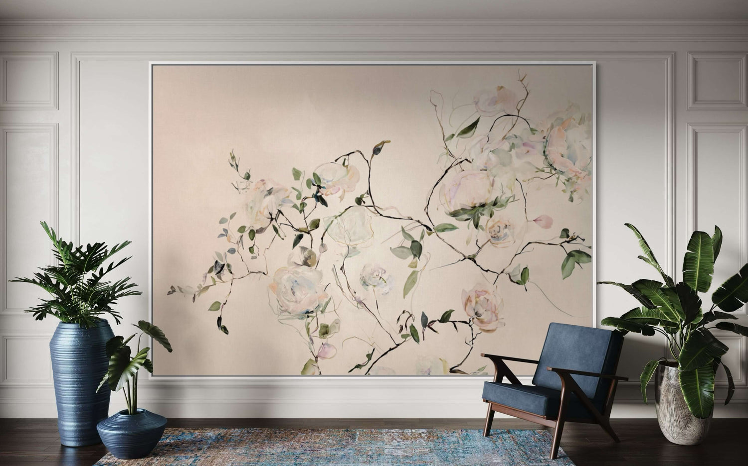 Vigne pastel Wabi Sabi Wall Art