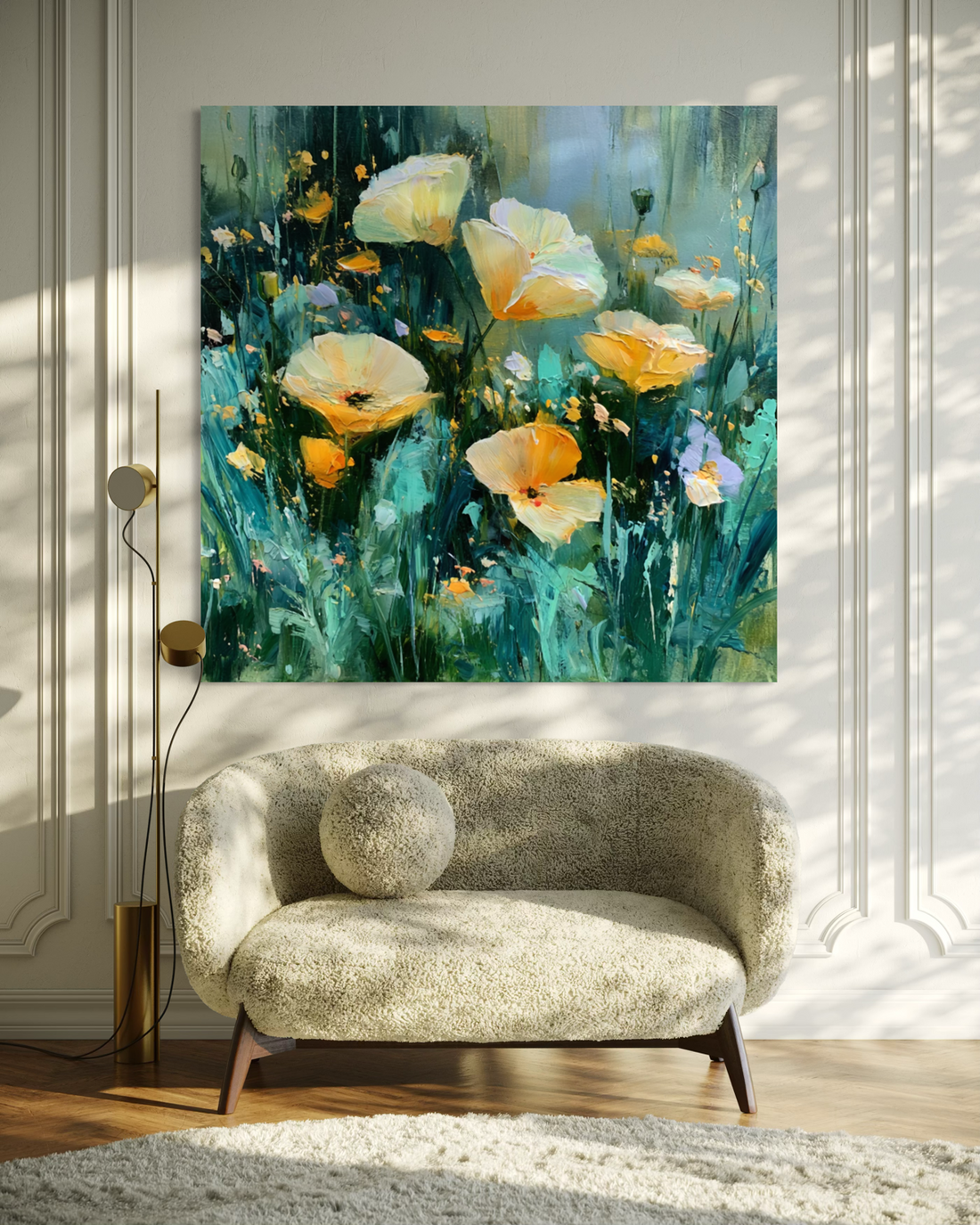 Wild Poppies in Emerald Light