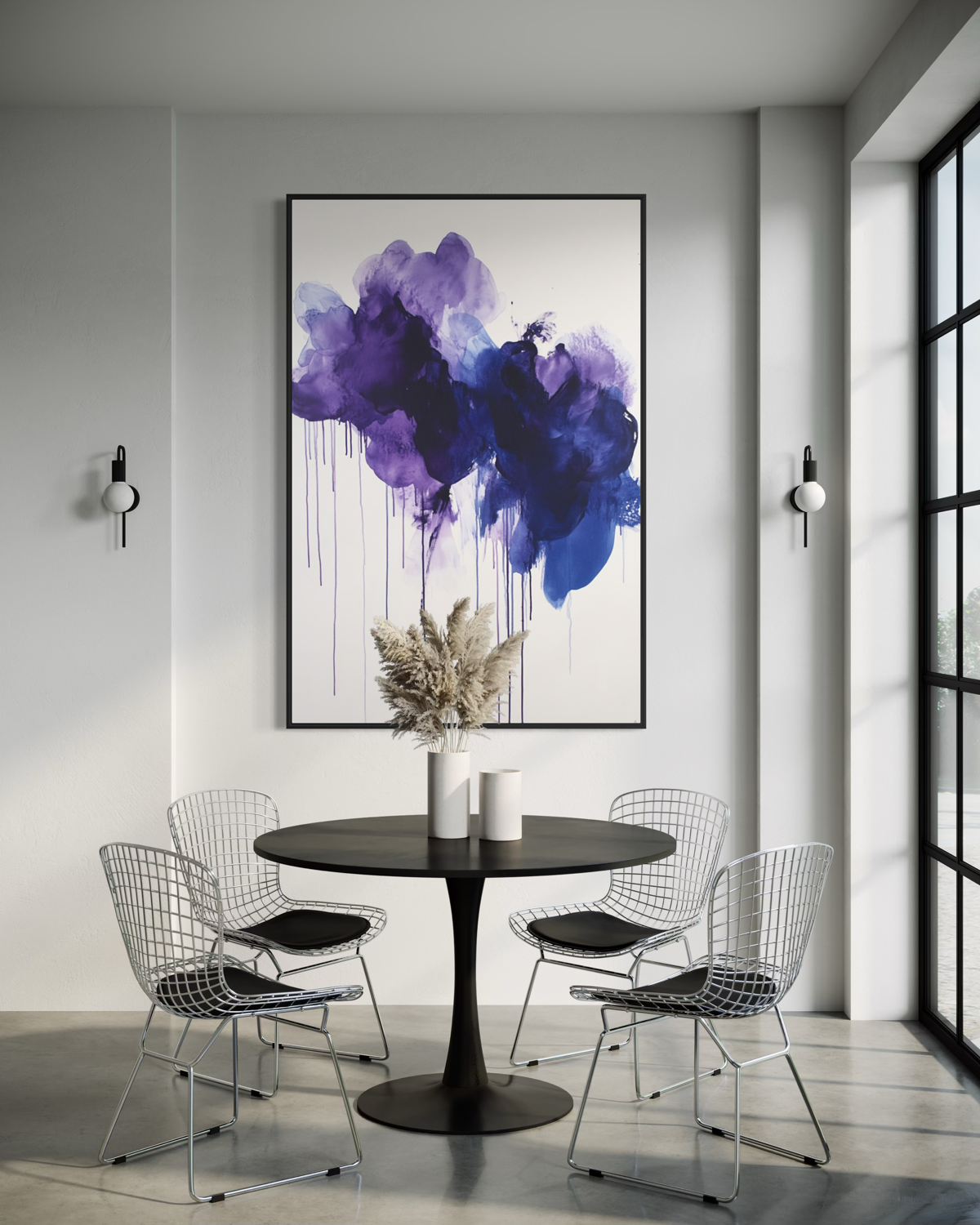 Violet Bloom Abstract