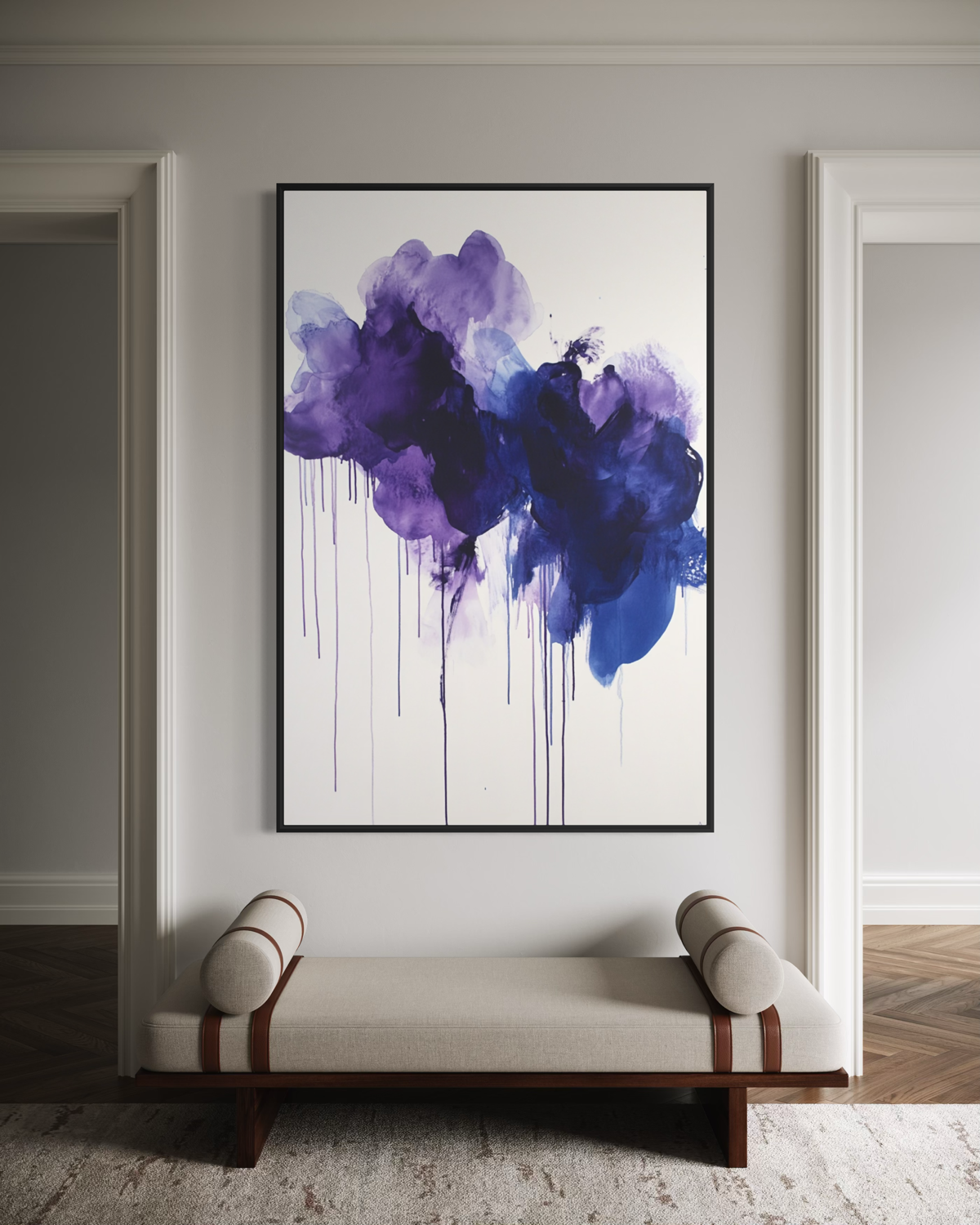 Violet Bloom Abstract
