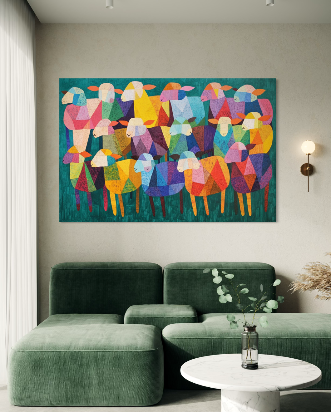 Joyful Crowd in Color