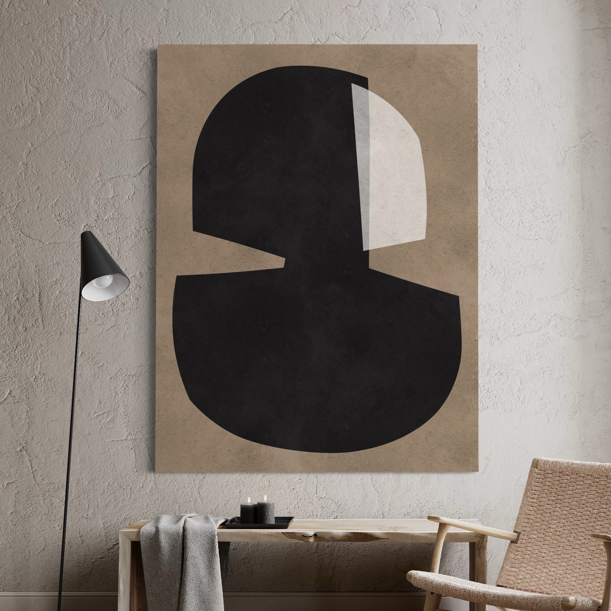 Schwarze Form