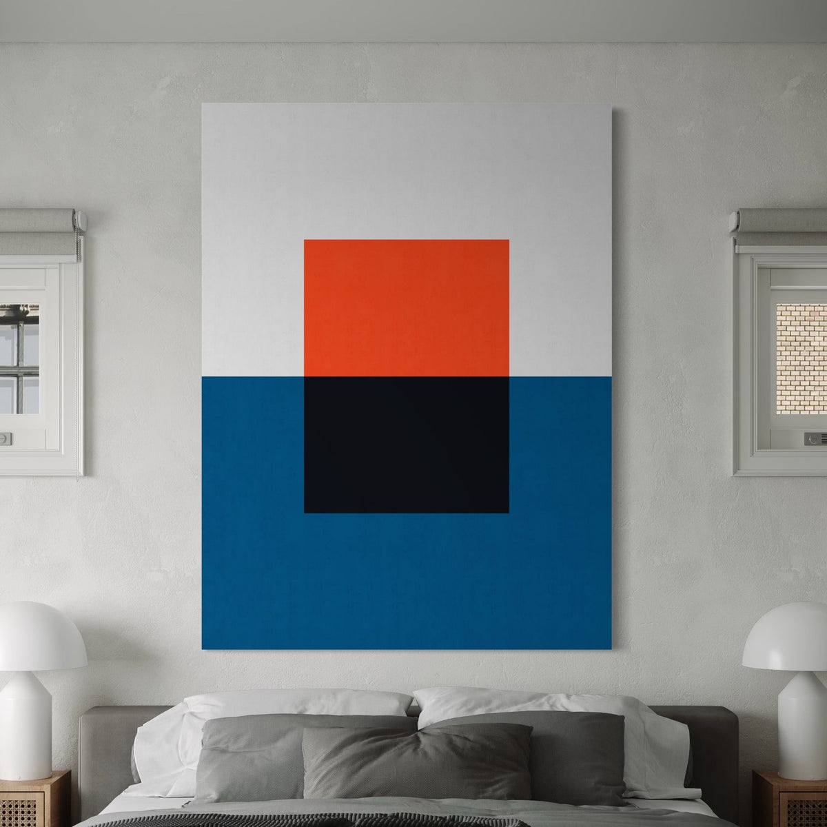 Blue and Red 2 - Hand Painting