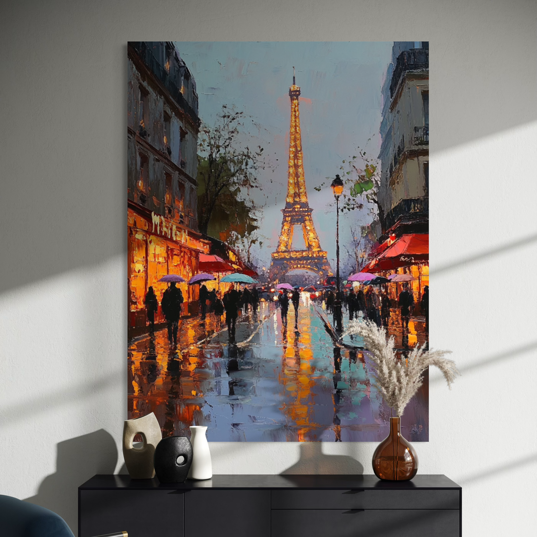Eiffel in Violet Light