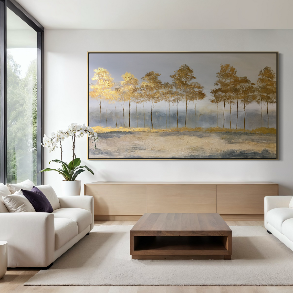 Where the Sun Sleeps in the Woods - Hand Painting