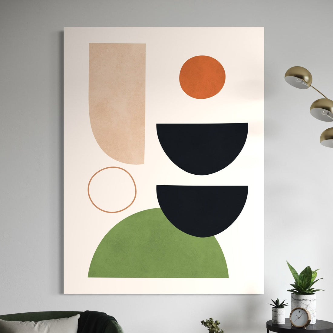 Circles and Semicircles 2 - Hand Painting