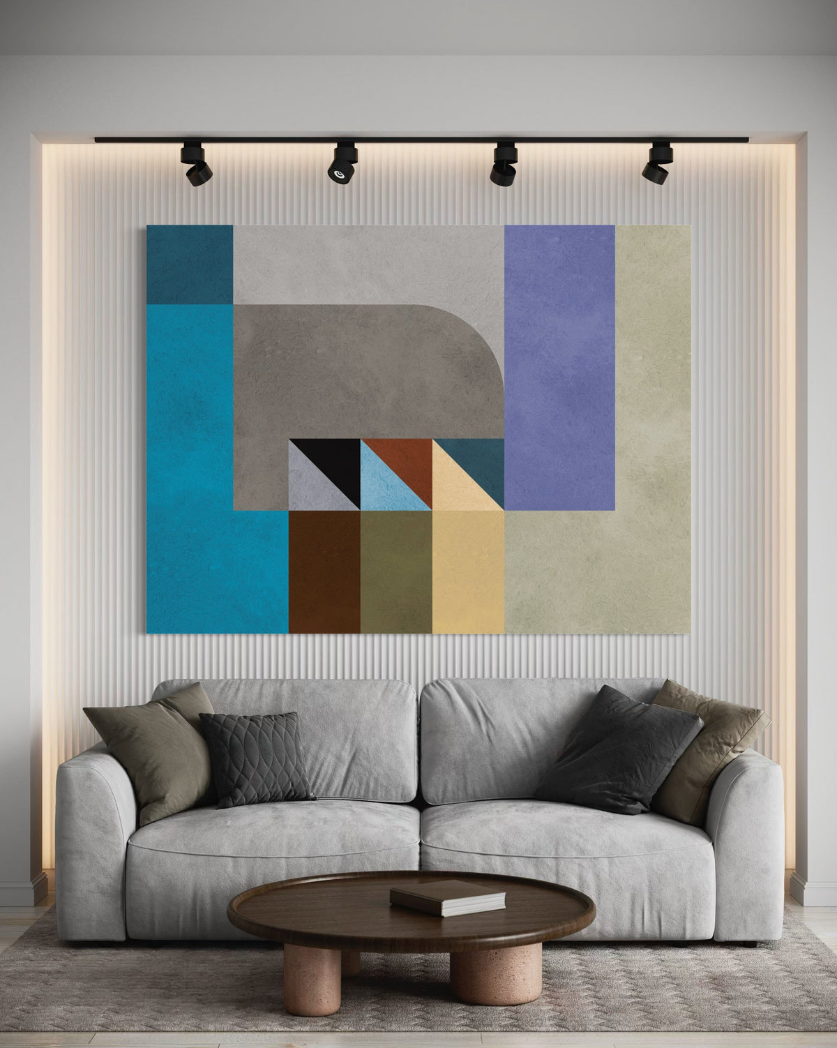 Geometric Harmony - Hand Painting