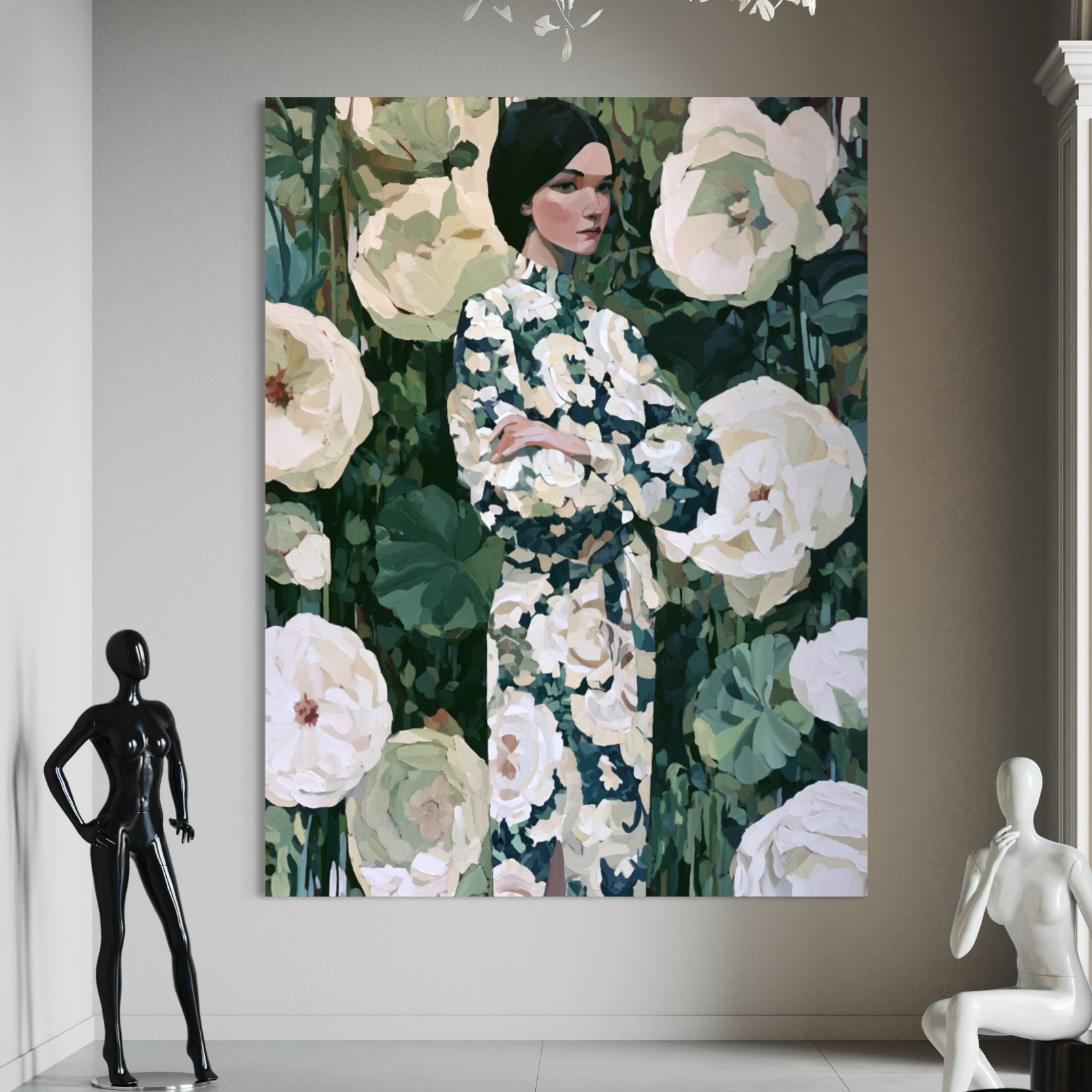 Woman in the Garden Dress
