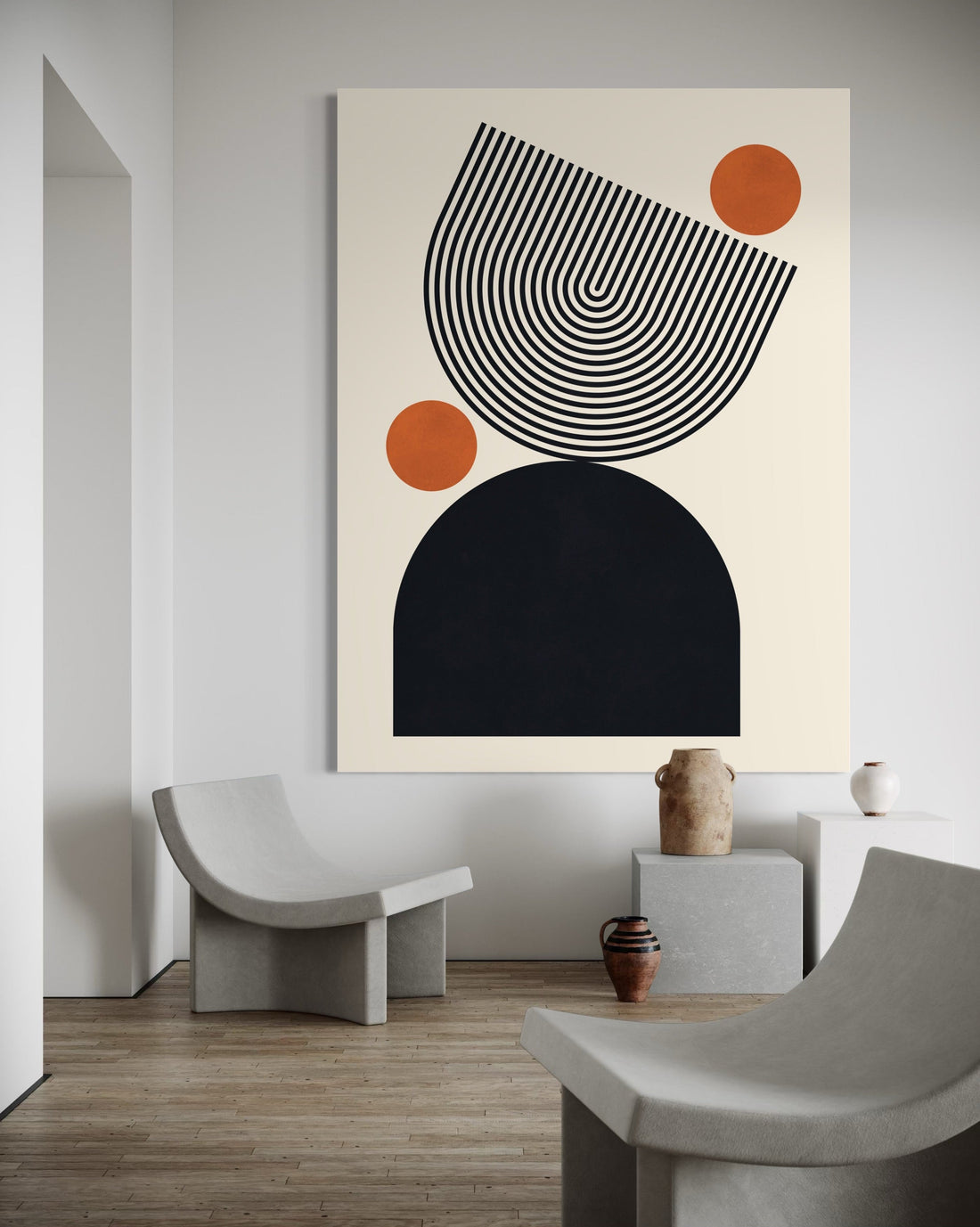 Lines and Circles 1 - Hand Painting