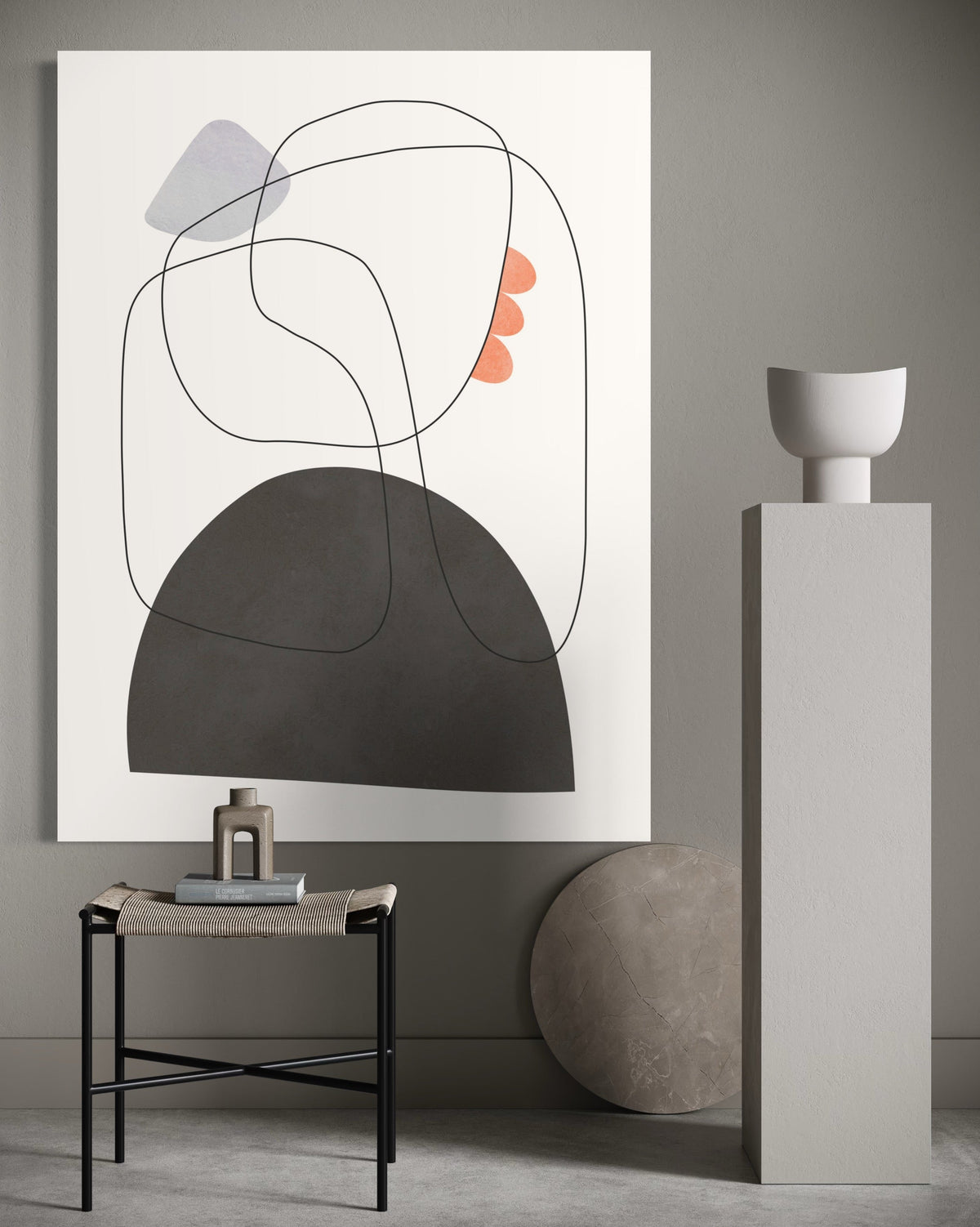 Lines and Shapes 1 - Hand Painting