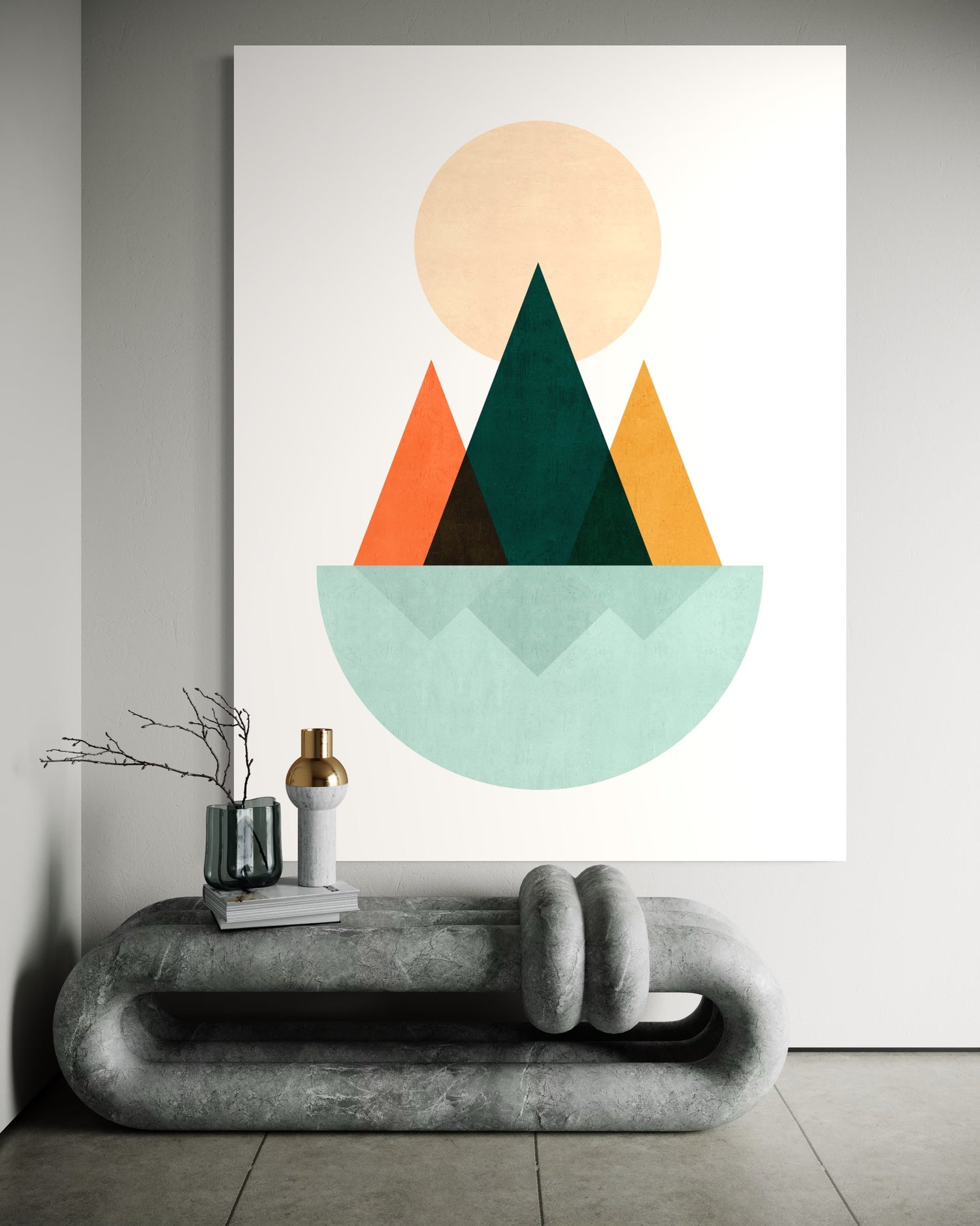 Minimalist Landscape Geometric Wall Art