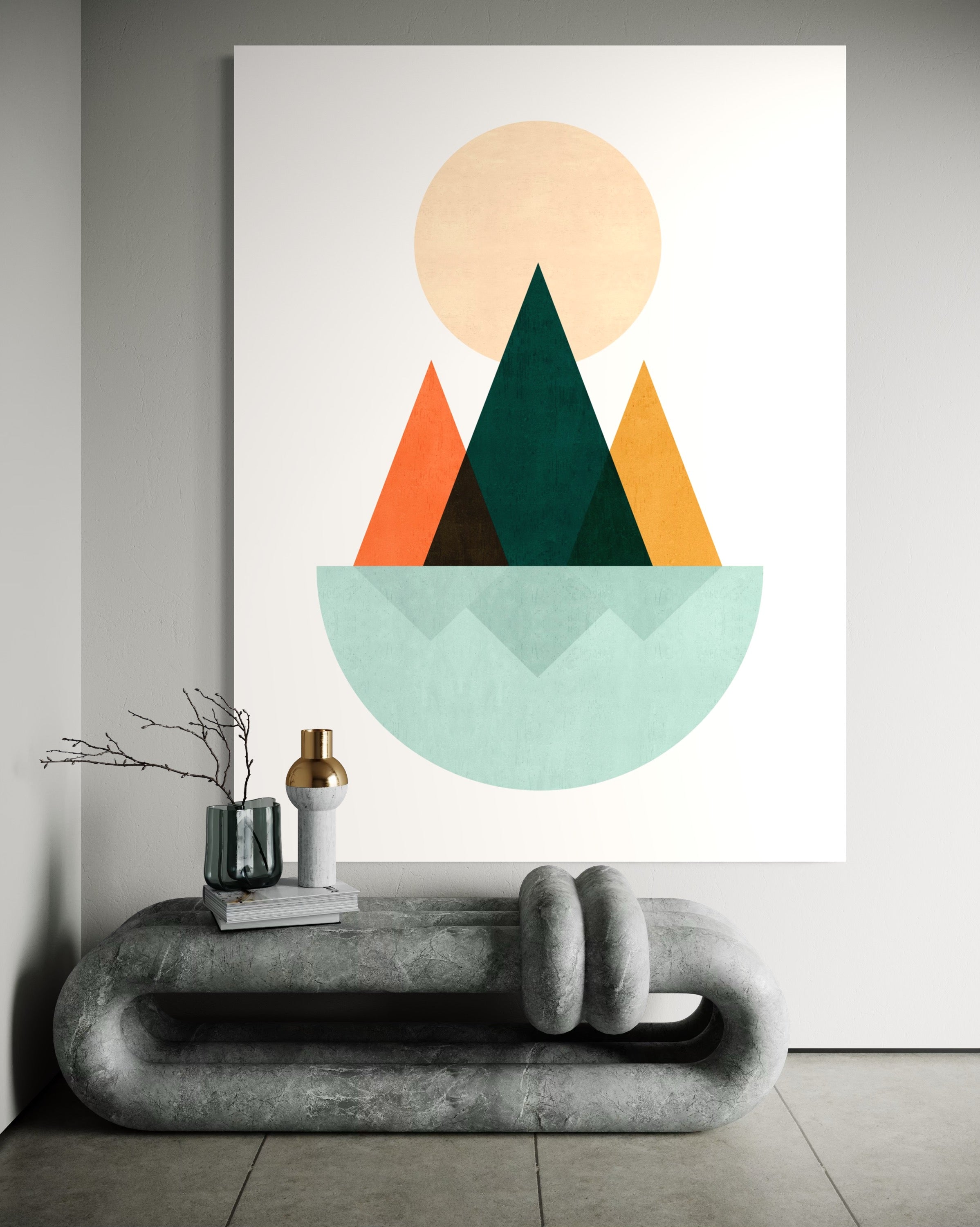 Minimalistische Landschaft