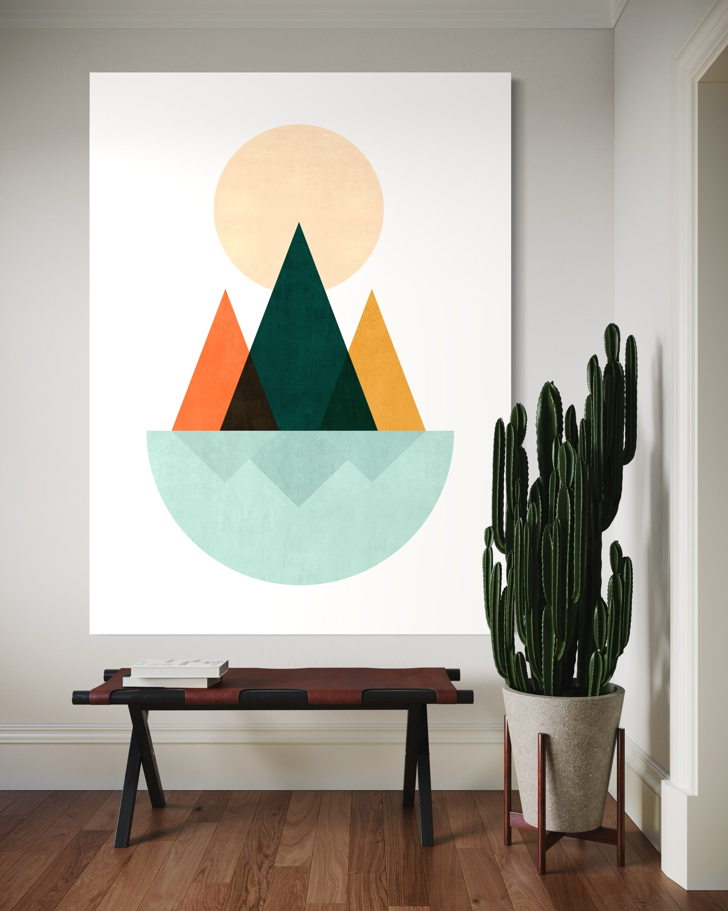 Minimalistische Landschaft
