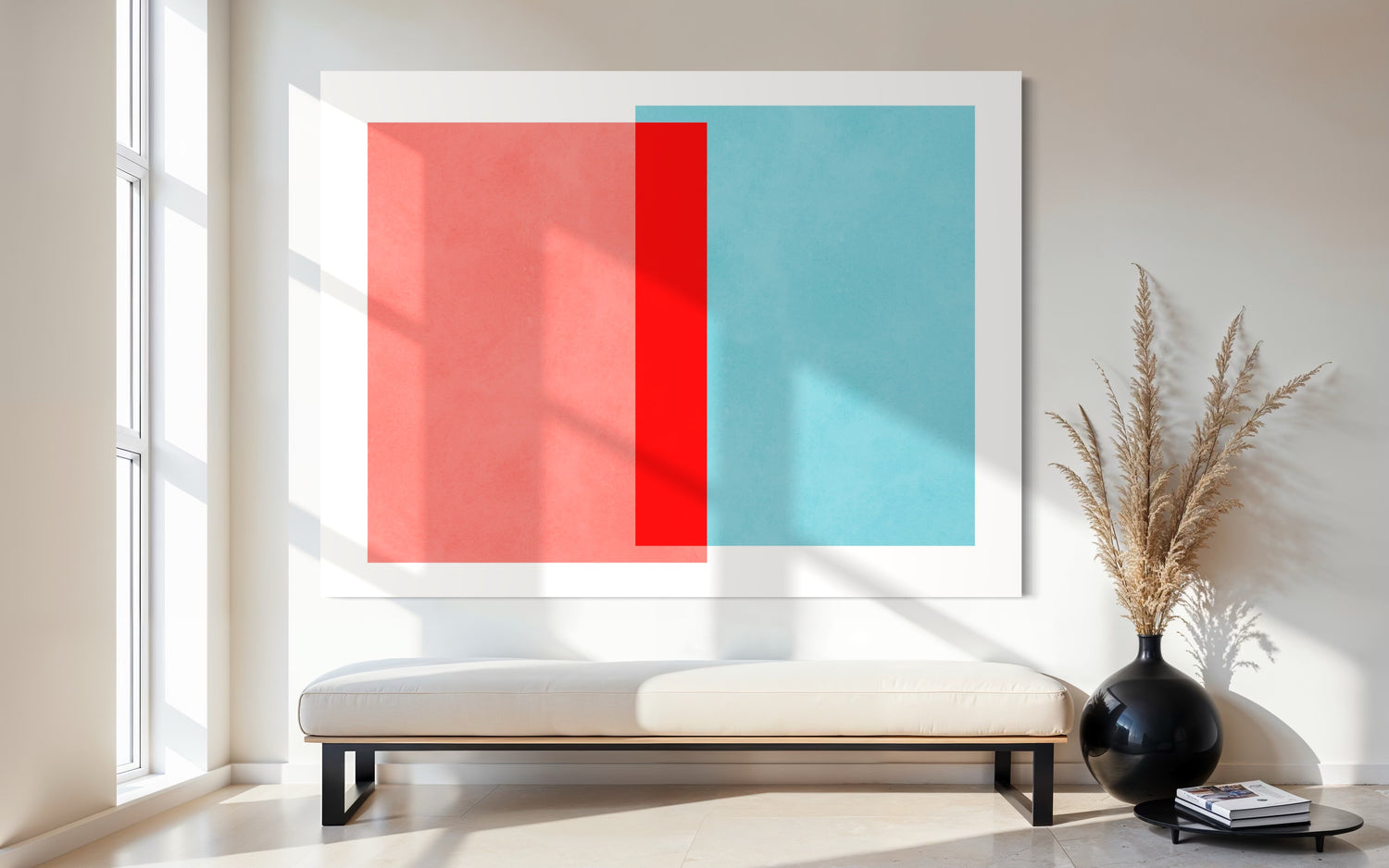 Overlapping Colors 4 Pink Wall Art
