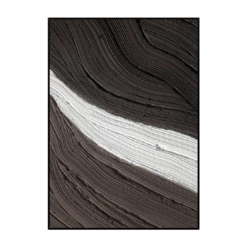 Deep Brown Grey and Cream Textured - Hand Painting