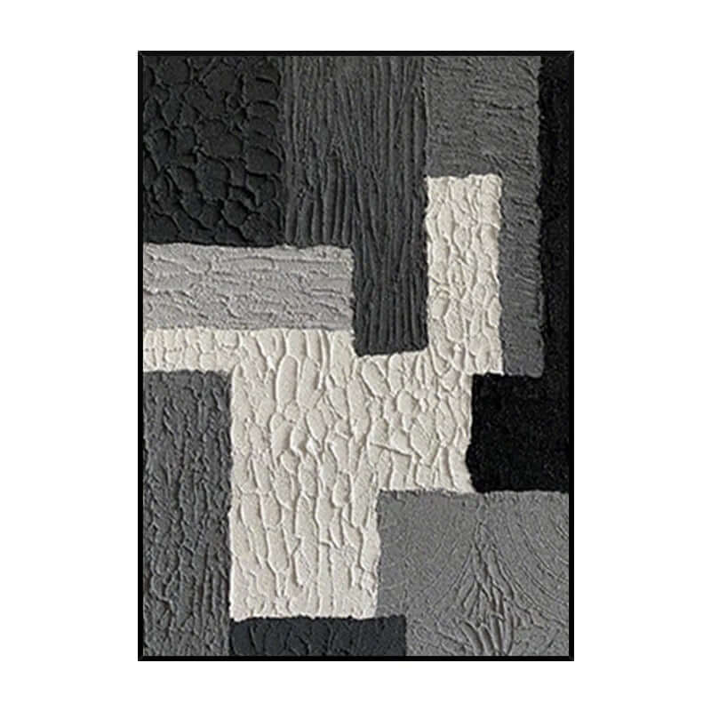 Grey Rough Textured Wall Art - Hand Painting