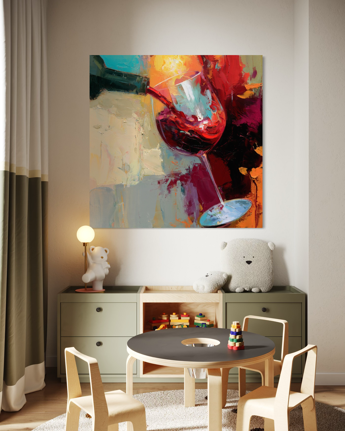 Expressive Wine Still Life