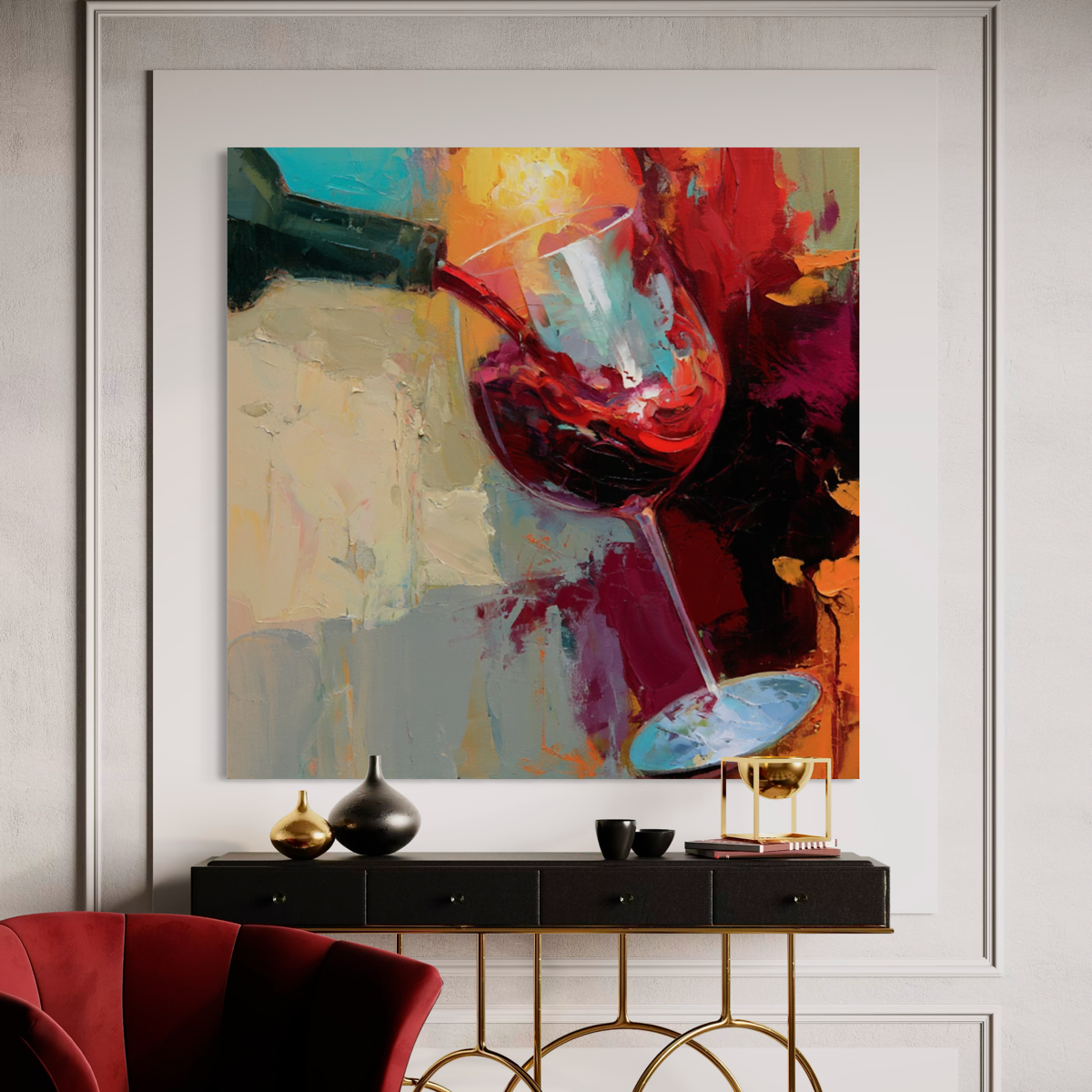 Expressive Wine Still Life