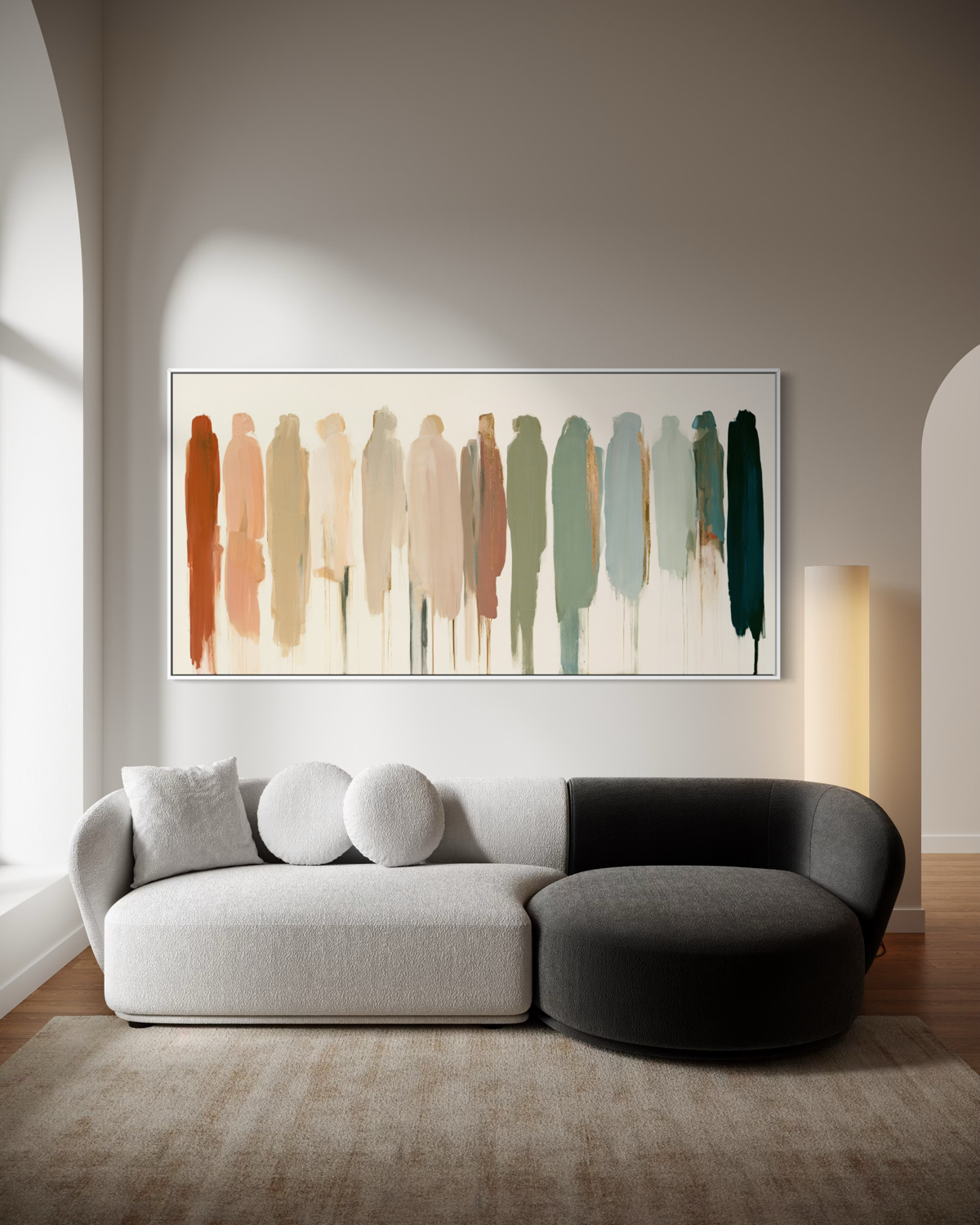 Panoramic Abstract Figures