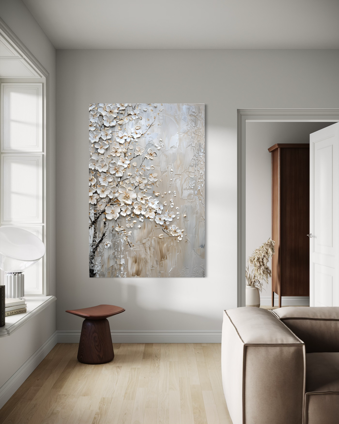 Ivory Petal Relief