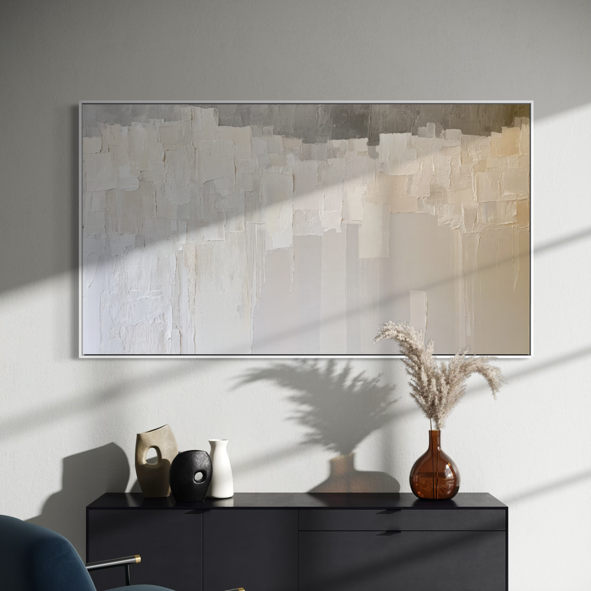 The Minimalist Textured Abstract - Hand Painting