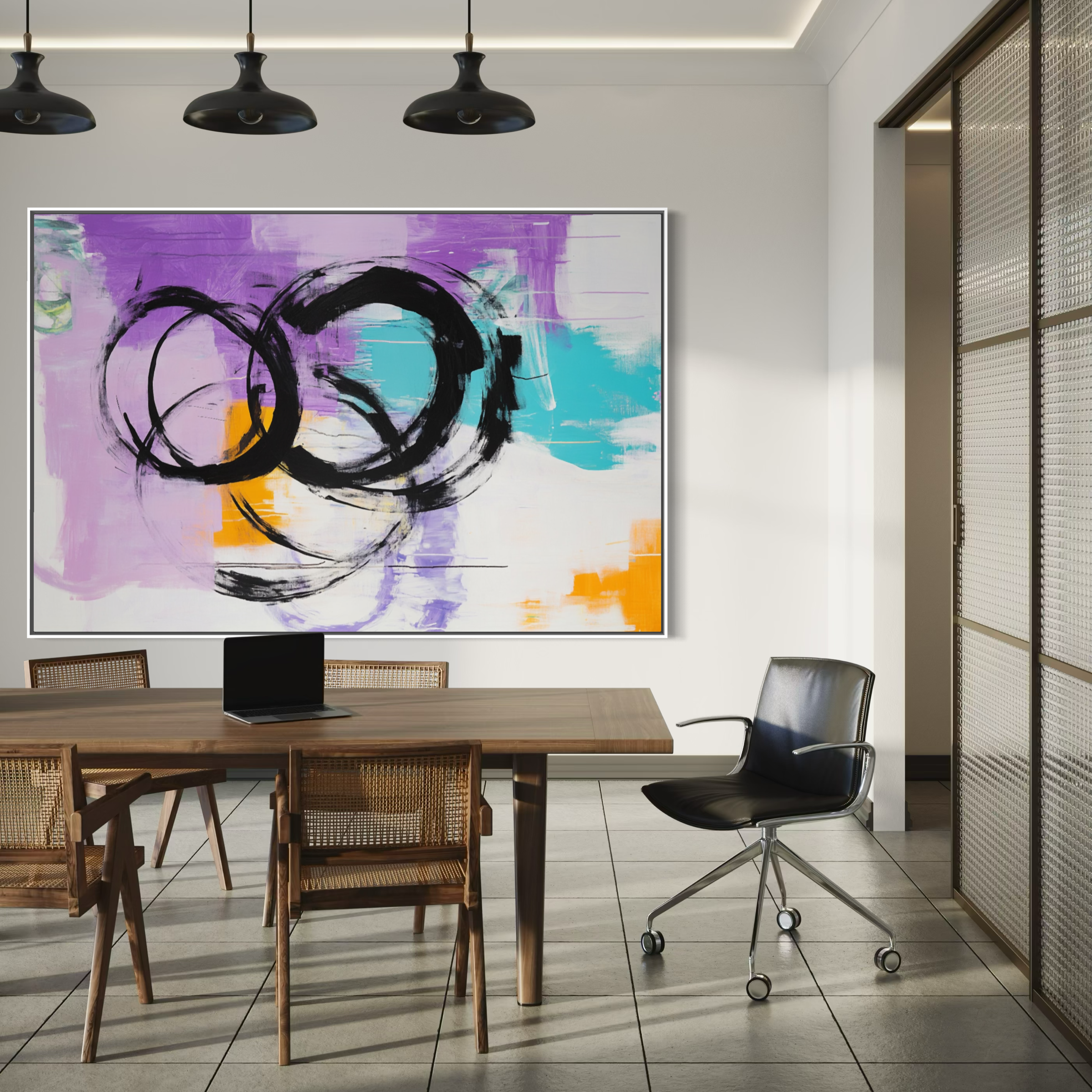 Playful Circles in Lavender