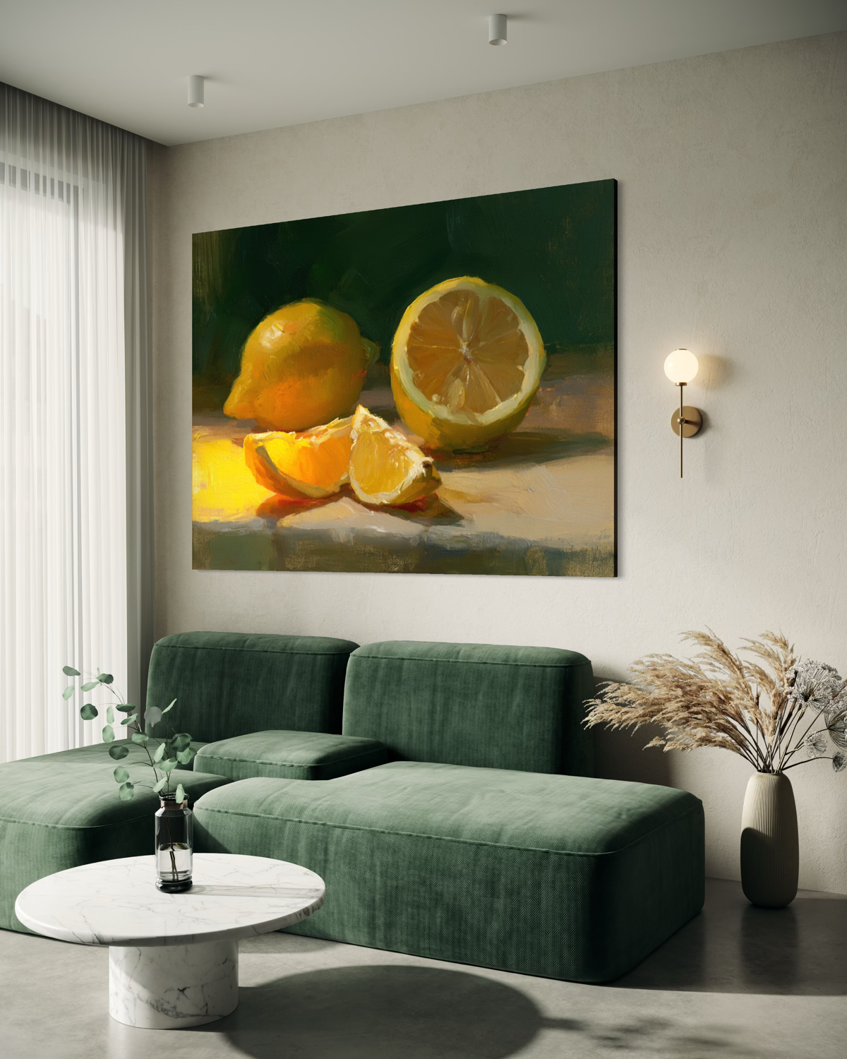 The Warm Lemon Still Life