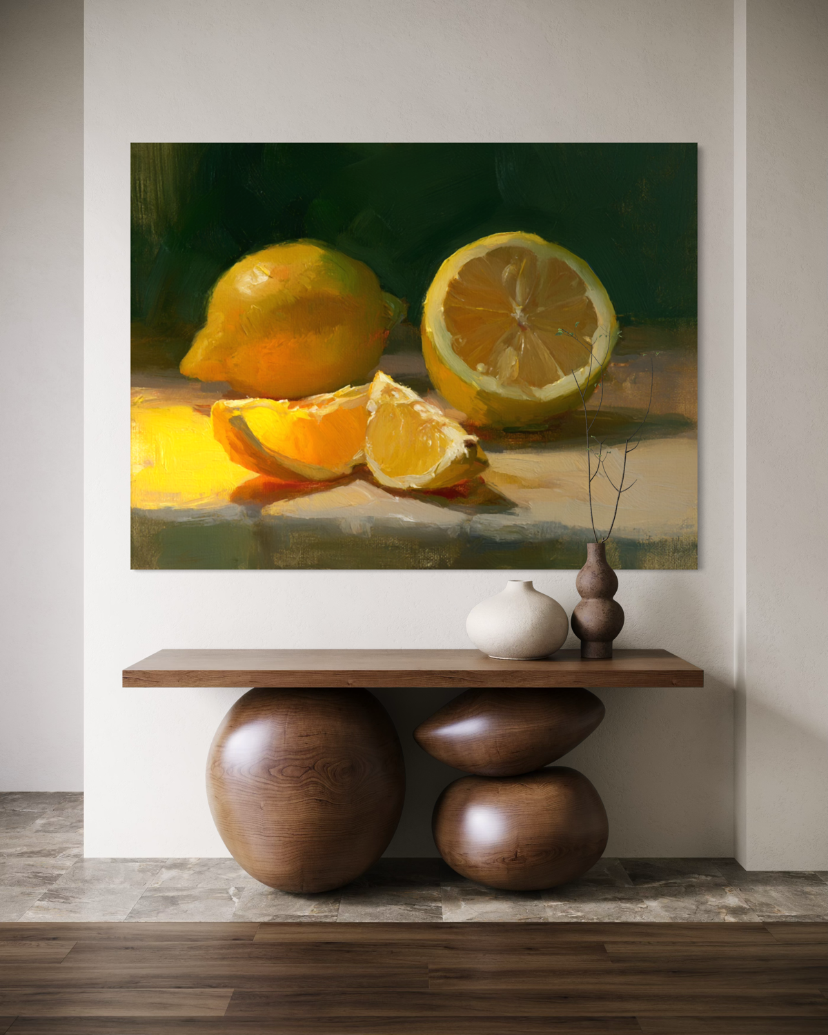 The Warm Lemon Still Life