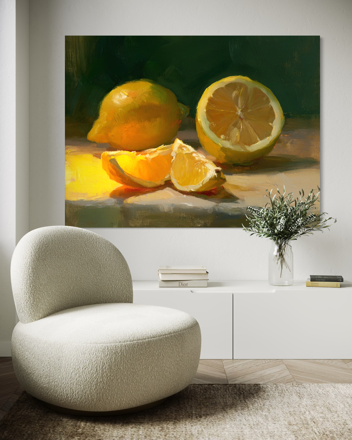 The Warm Lemon Still Life
