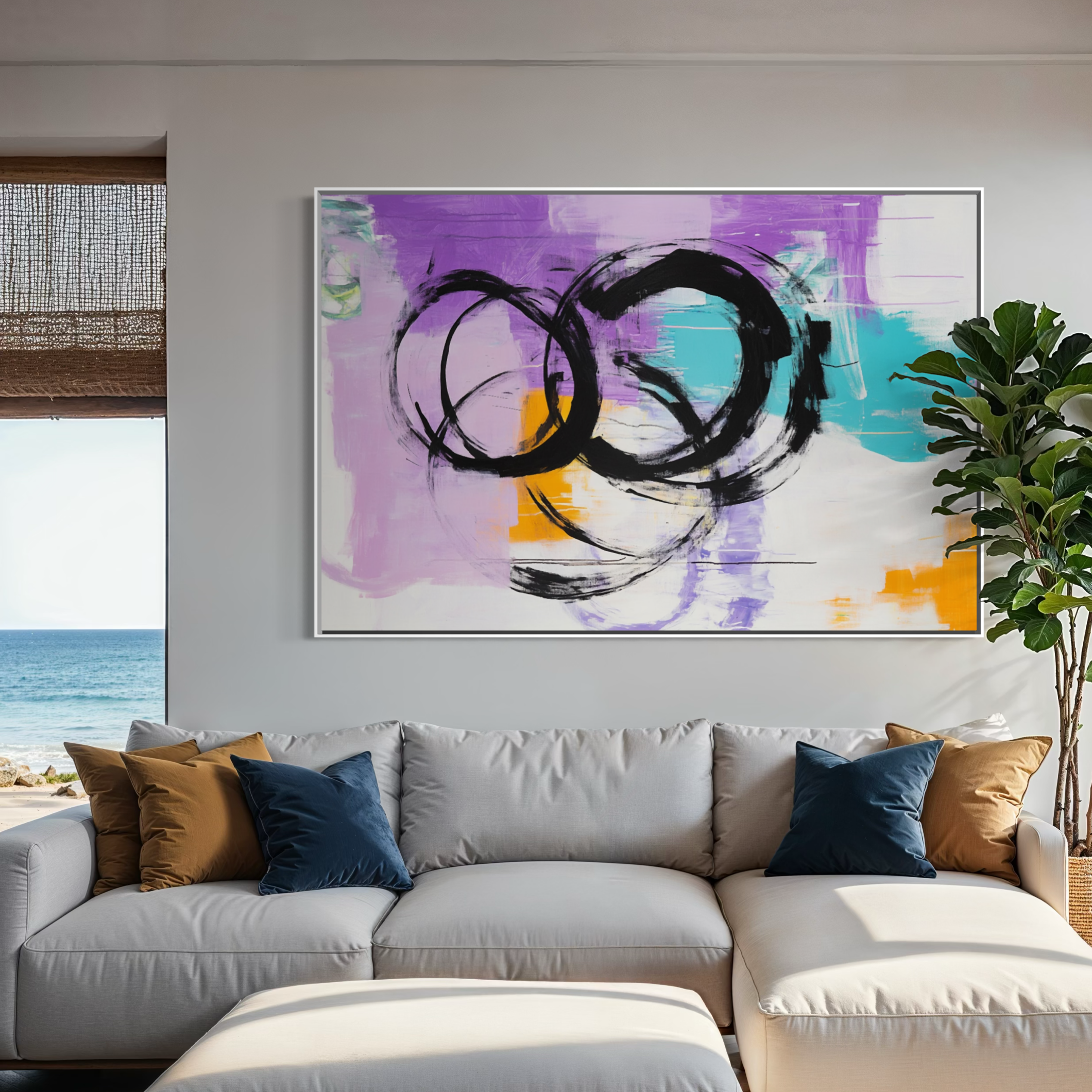 Playful Circles in Lavender