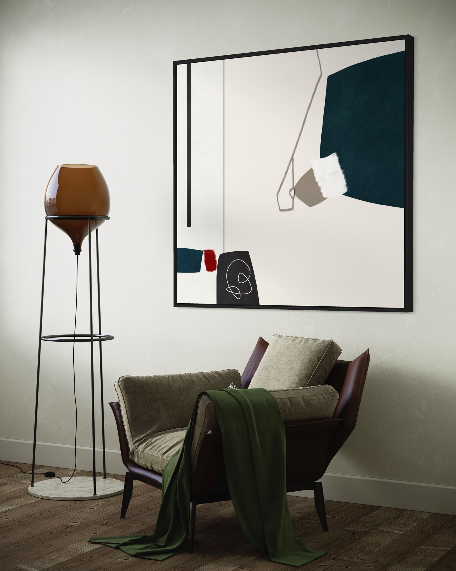 Mood 1 Black and White Paintings