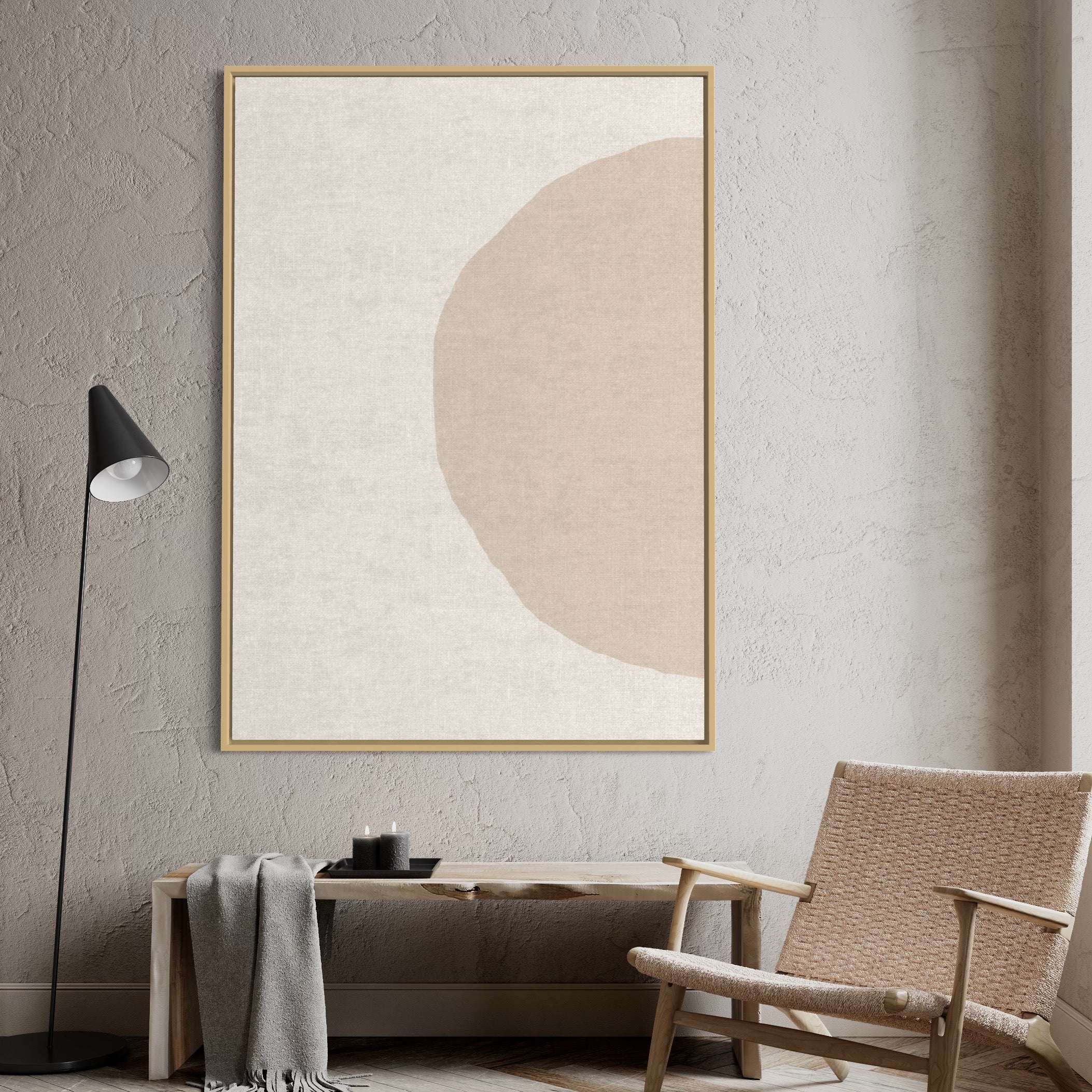 Blush & Beige Line Circles 1