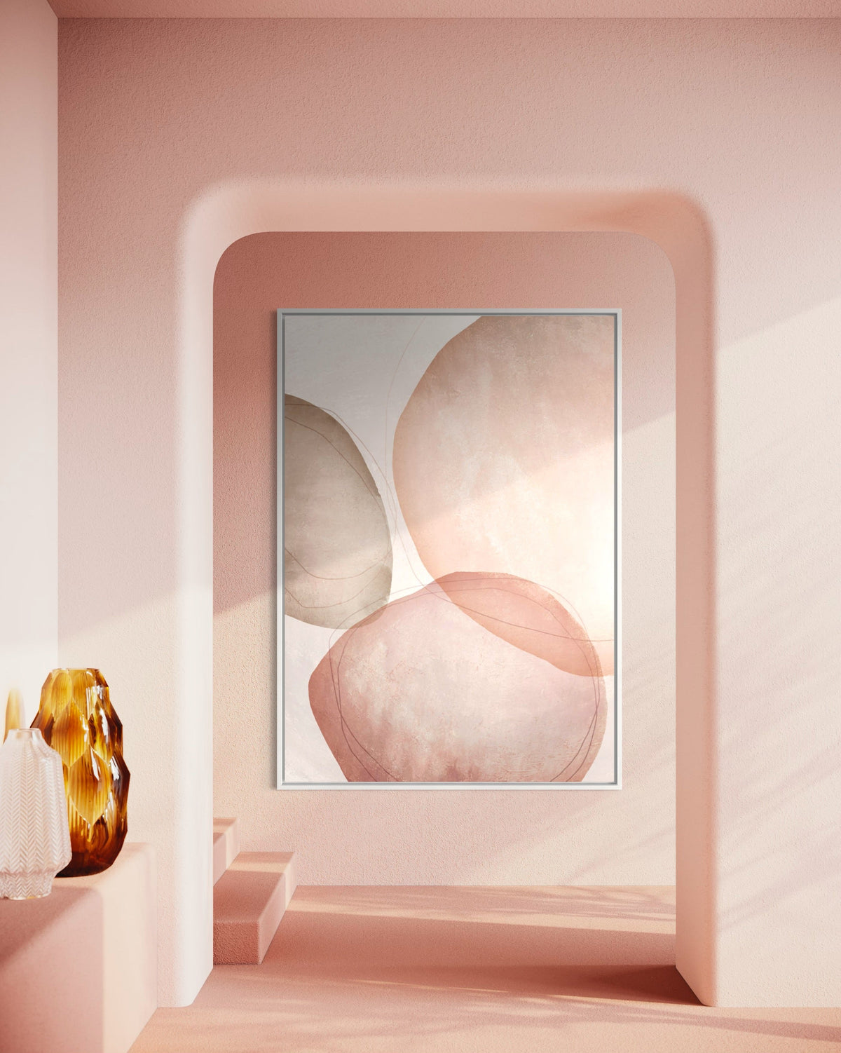 Blush Circles - Hand Painting